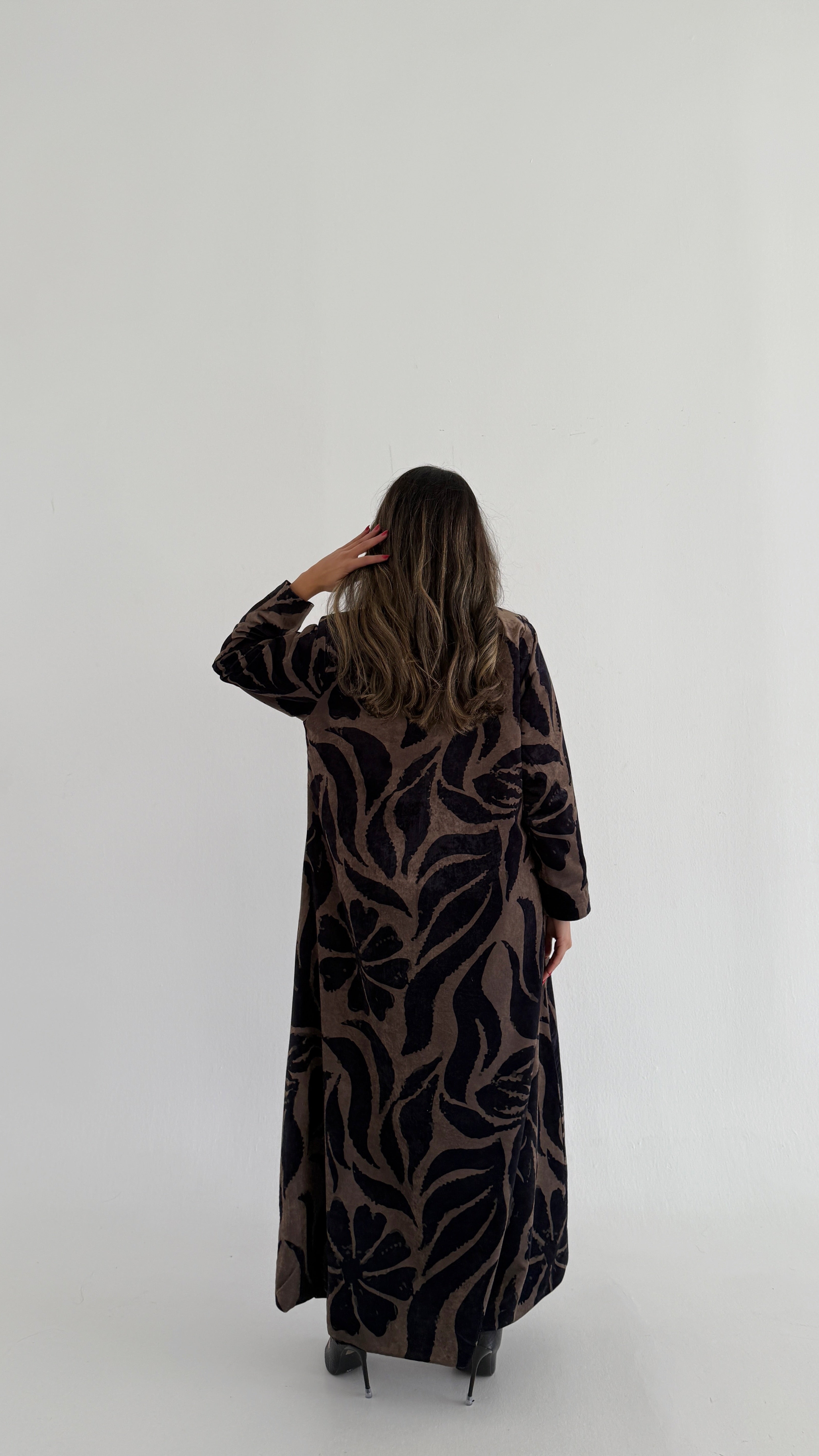 MWT758 - عباية بليزر برينت - Aya