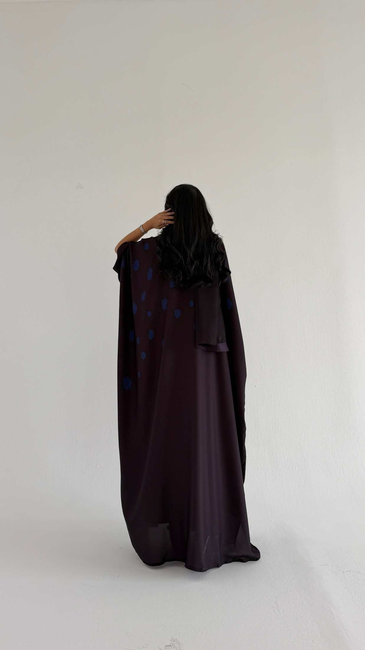 MWT1209 - عباية بطباعة | Printed Abaya - Aya