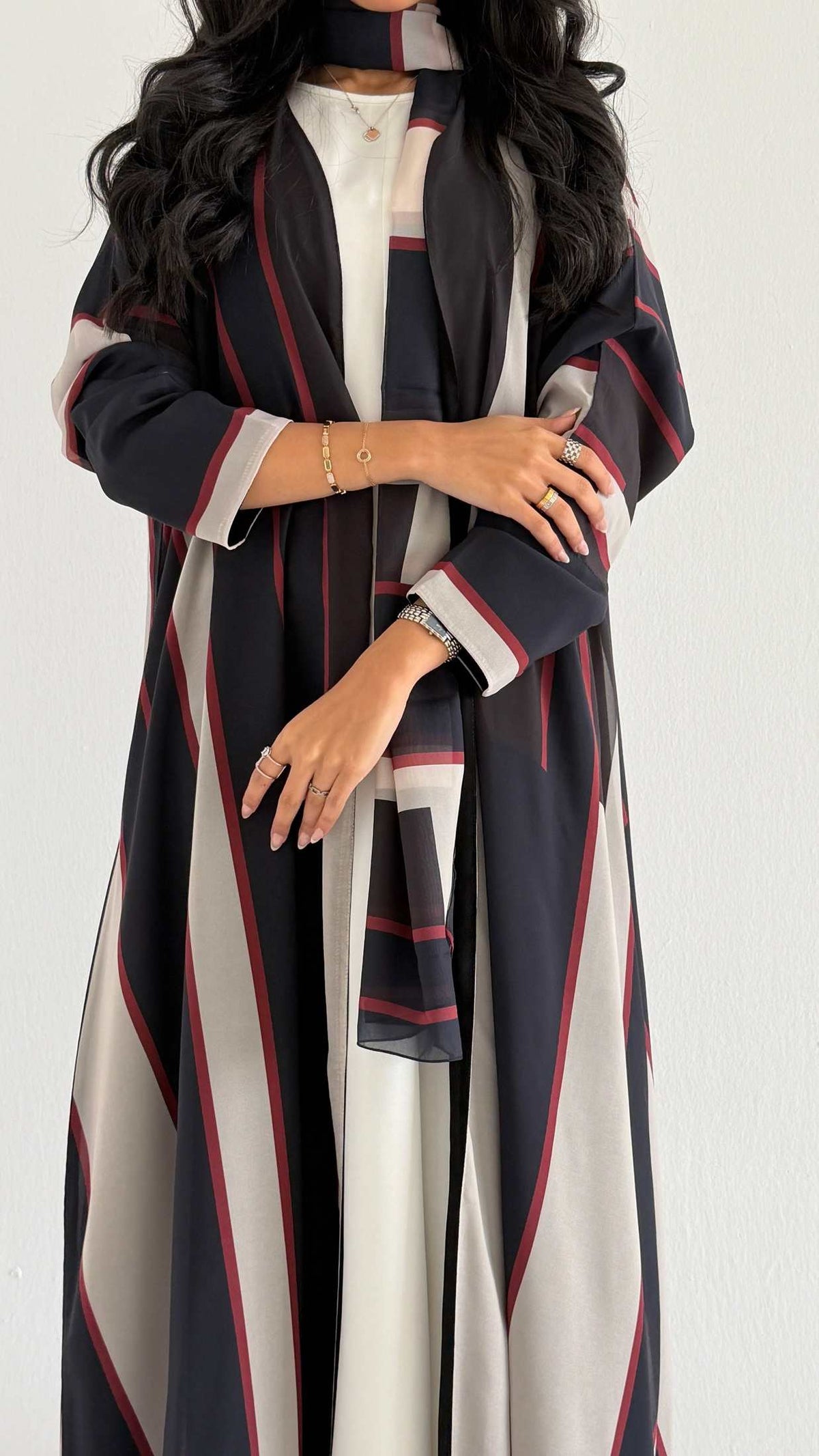 MWT1539 عباية طباعة | Printed Abaya - Aya
