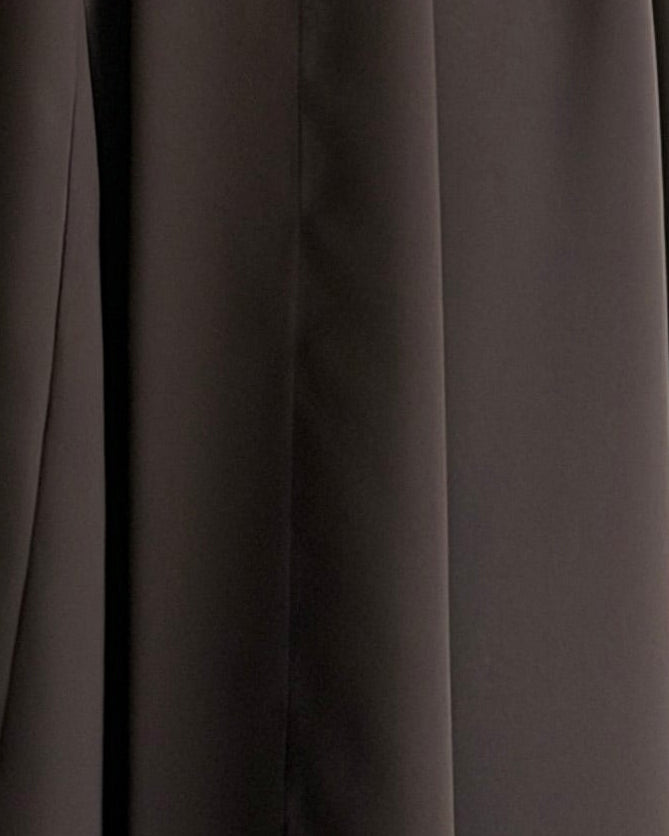 MW2077 -  عباية كريب حرير قصه بشت مع اضافة فستان داخلي - Aya