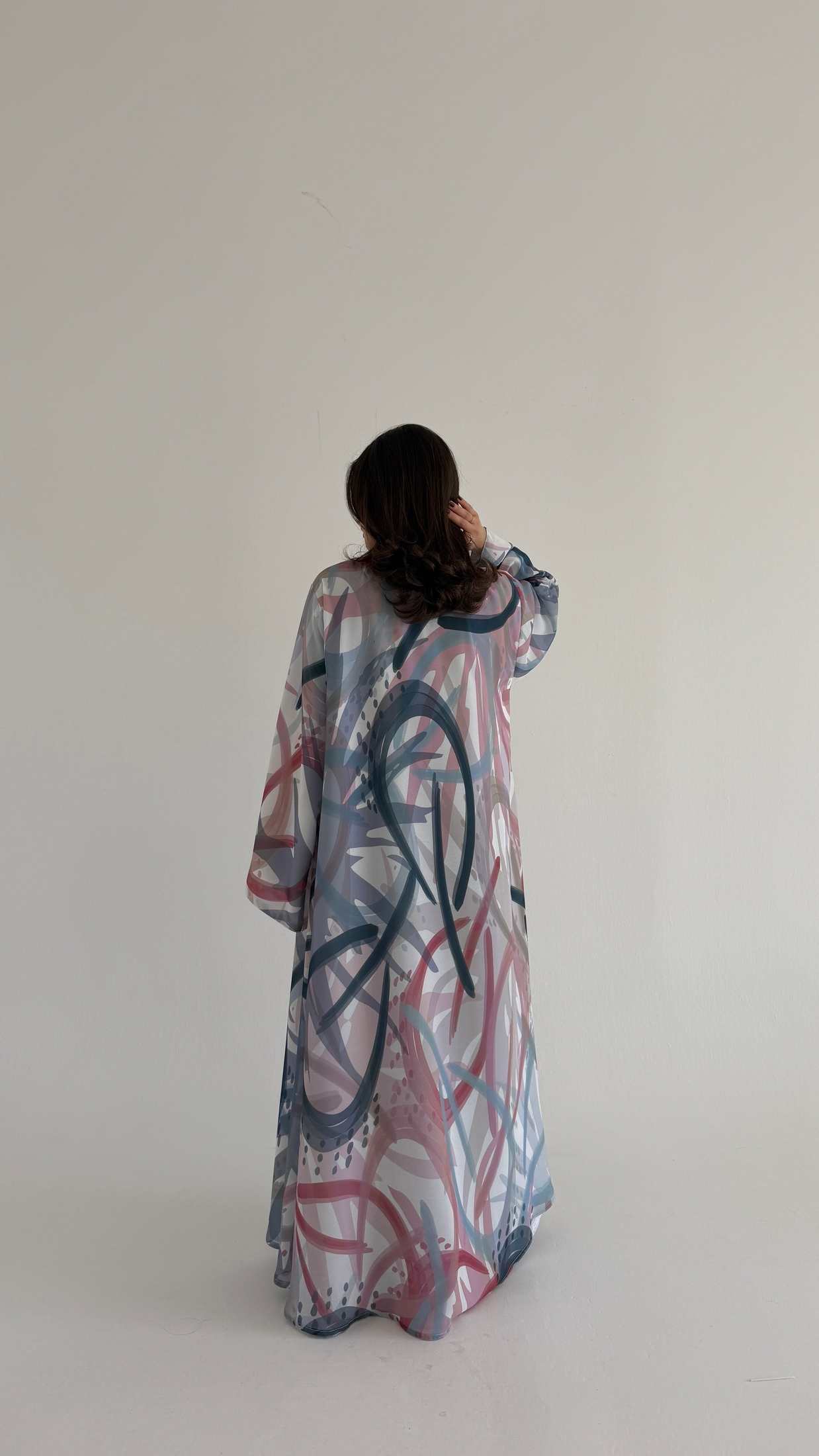 MWT1075 - عباية طباعة | Printed Abaya - Aya