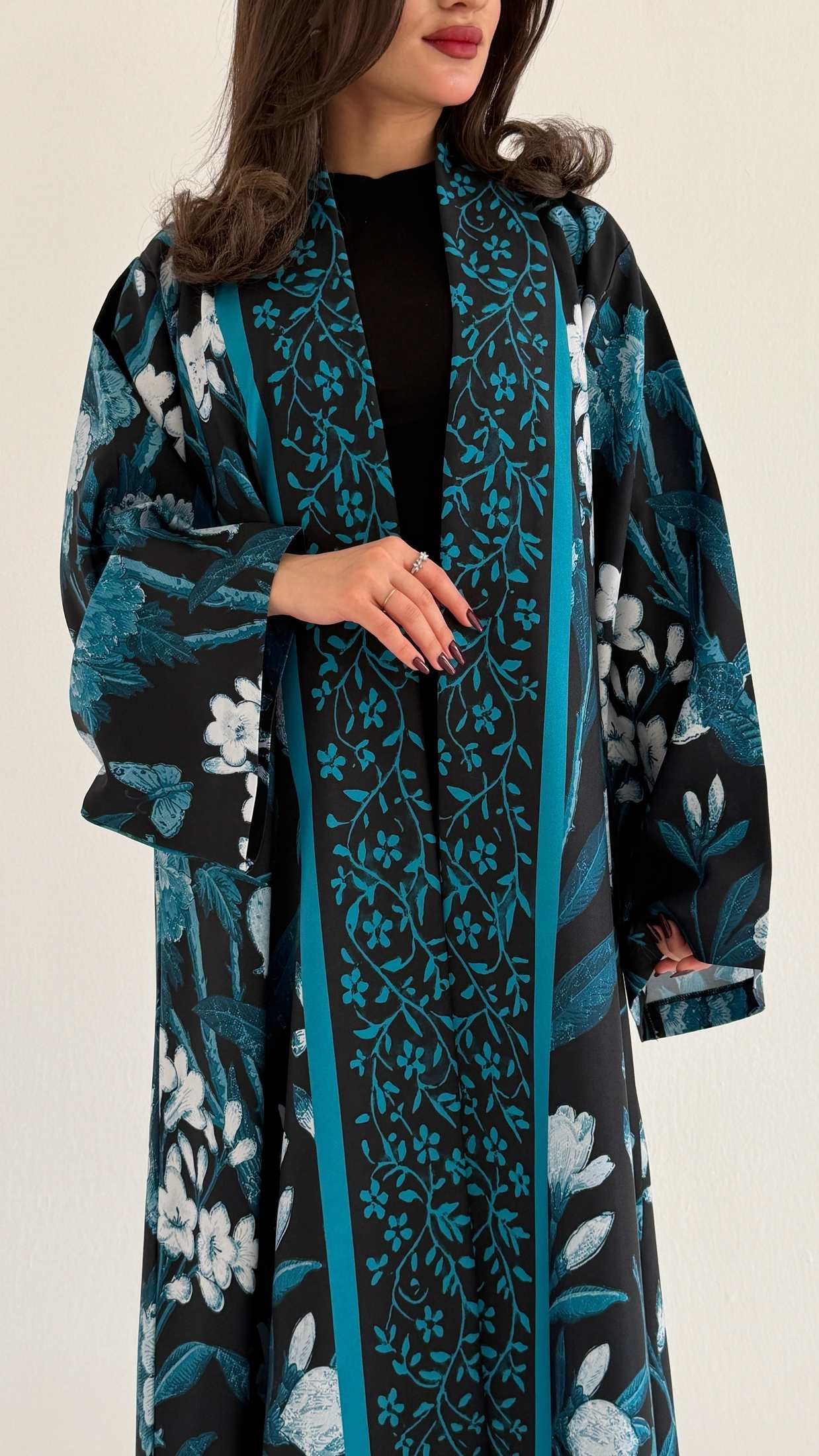 MWT1074 - عباية طباعة | Printed Abaya - Aya