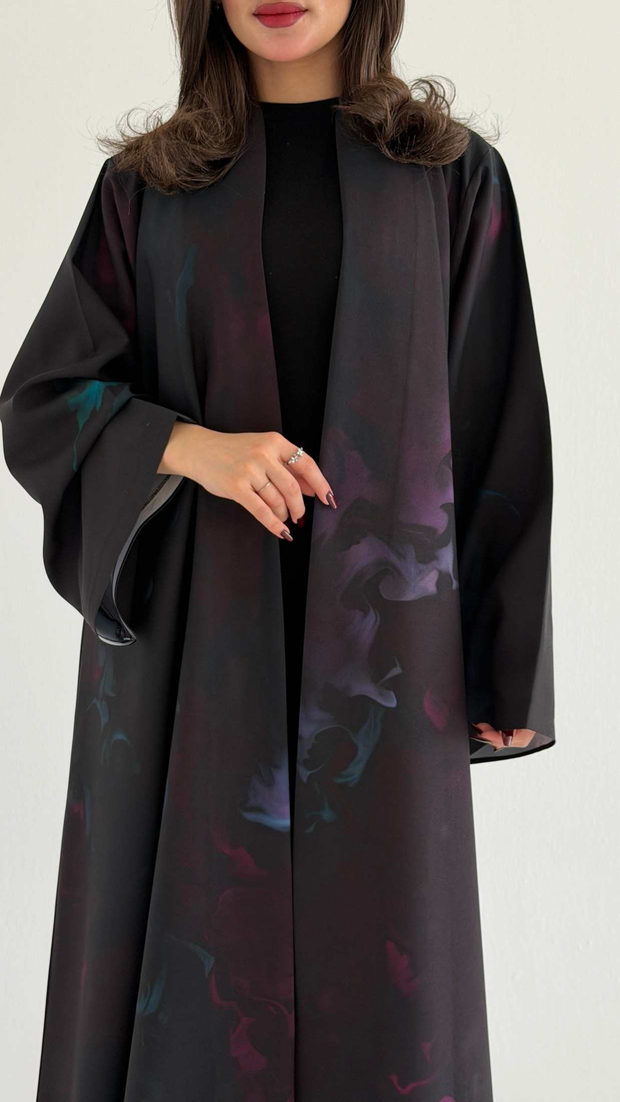 MWT1072 - عباية طباعة | Printed Abaya - Aya