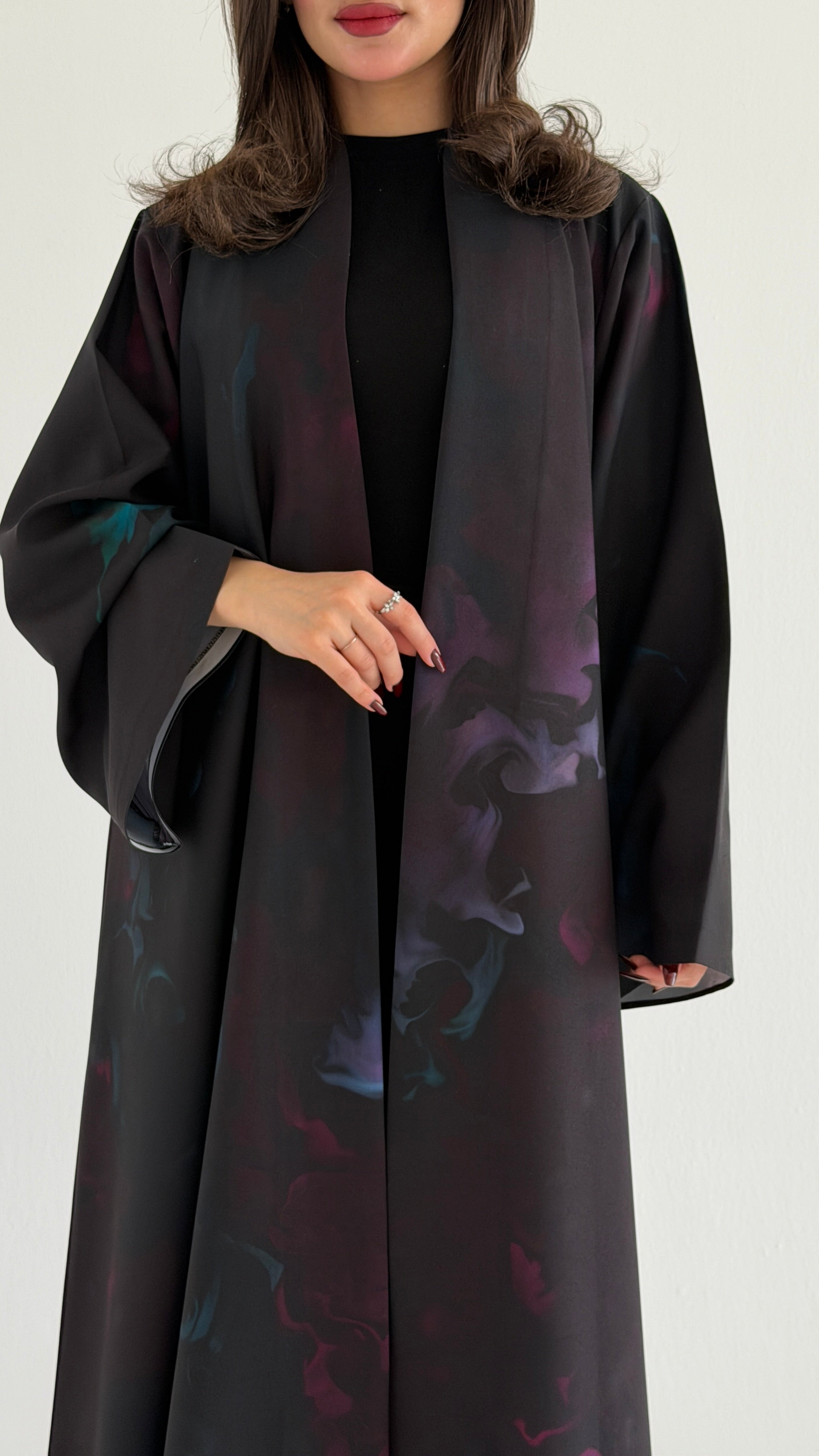 MWT1072 - عباية طباعة | Printed Abaya - Aya