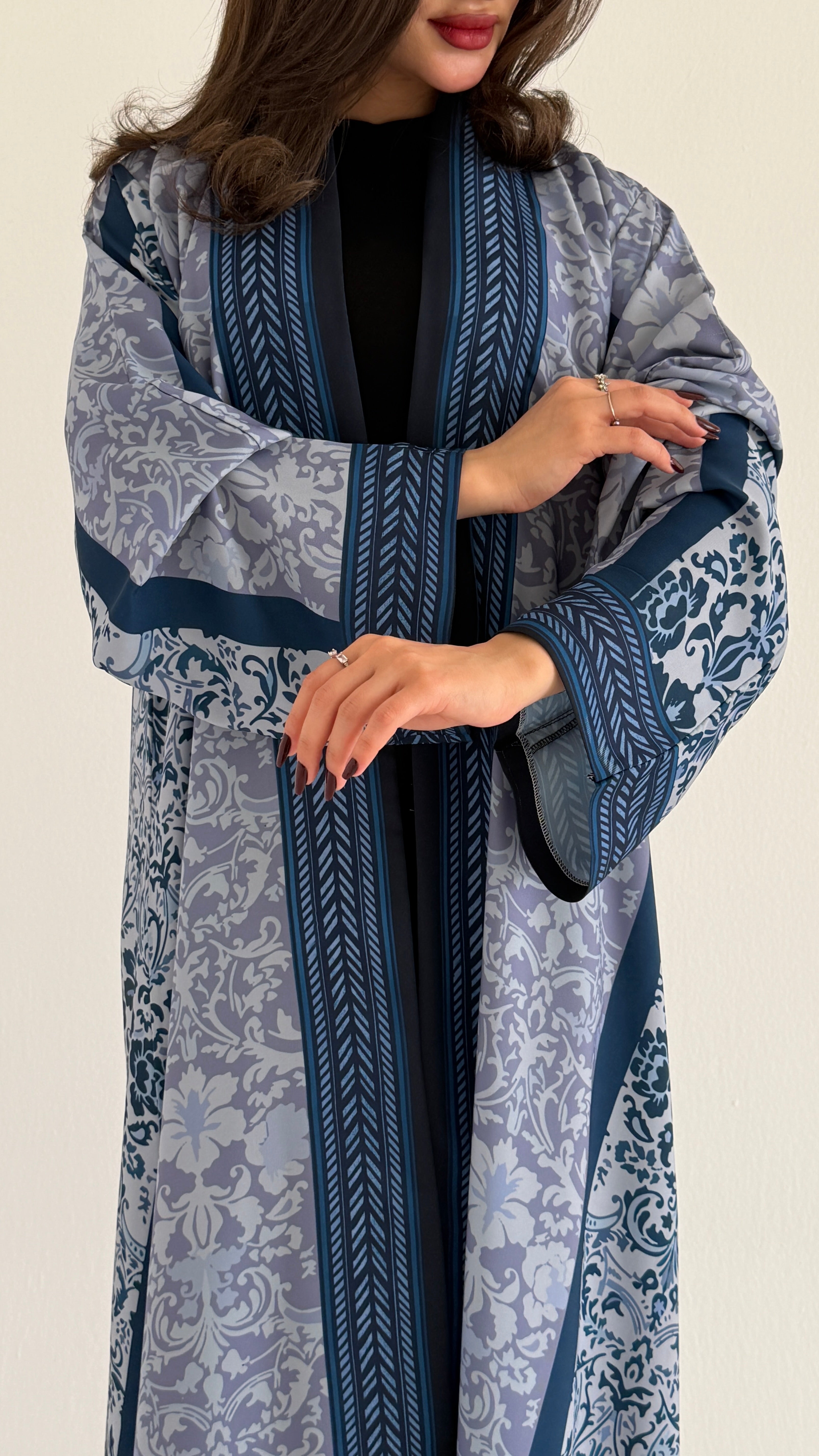 MWT1069 - عباية طباعة | Printed Abaya - Aya