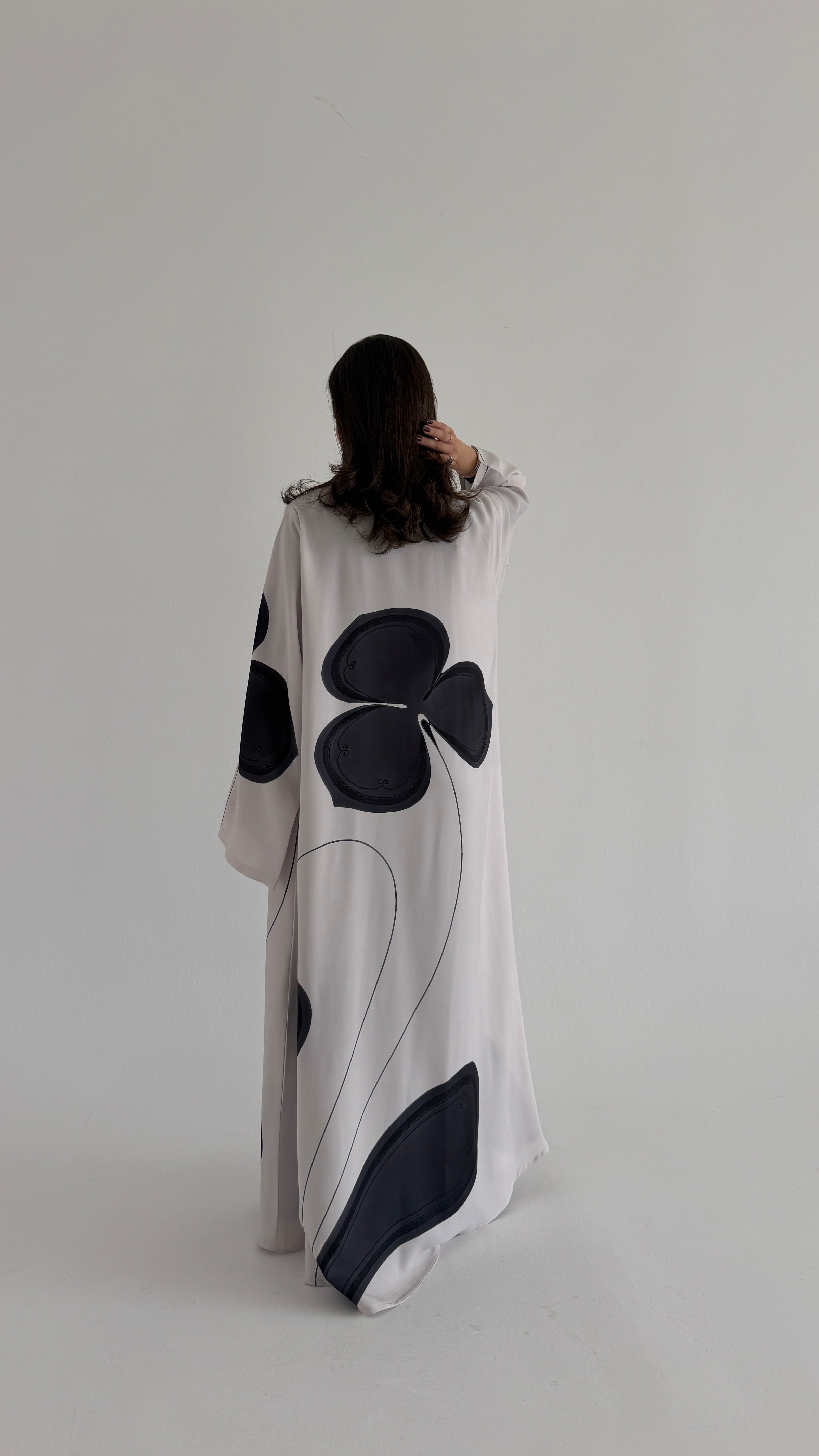 MWT1068 -عباية طباعة | Printed Abaya - Aya