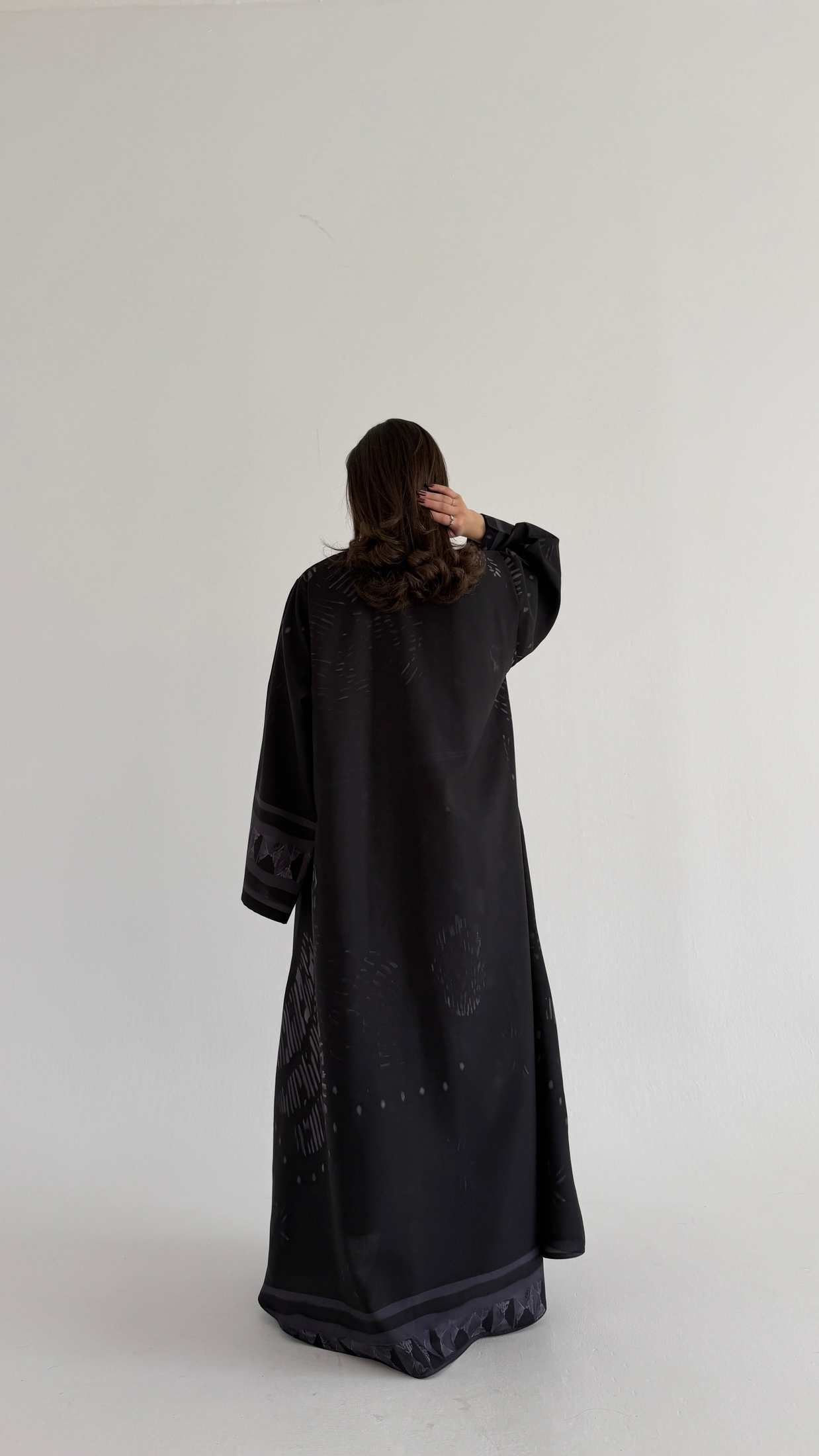 MWT1067 -عباية طباعة | Printed Abaya - Aya