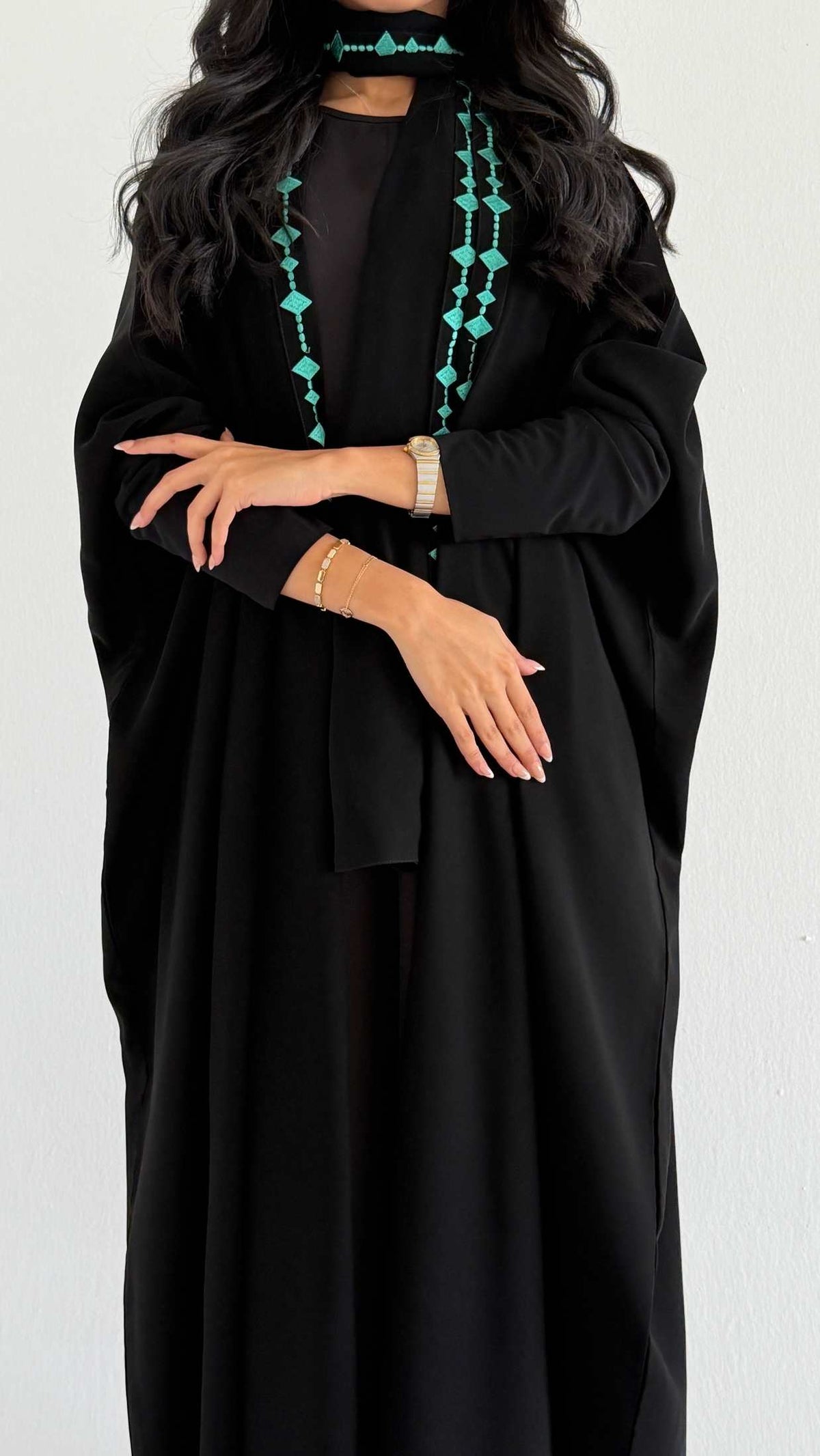 MWT1541 عباية تطريز بالامام - Aya