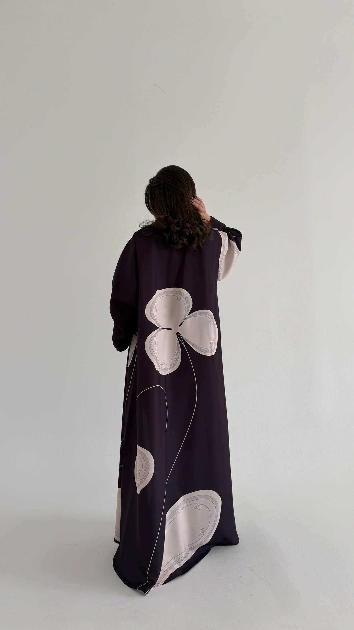 MWT1064 -عباية طباعة | Printed Abaya - Aya