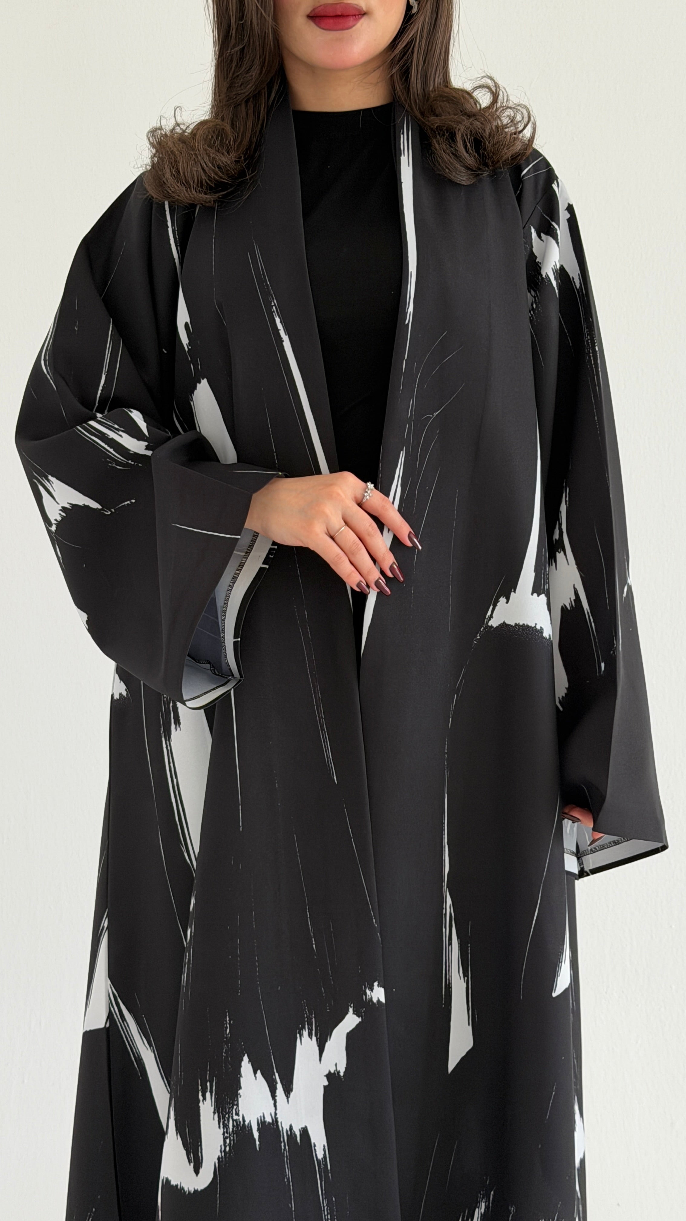 MWT1063 -عباية طباعة | Printed Abaya - Aya