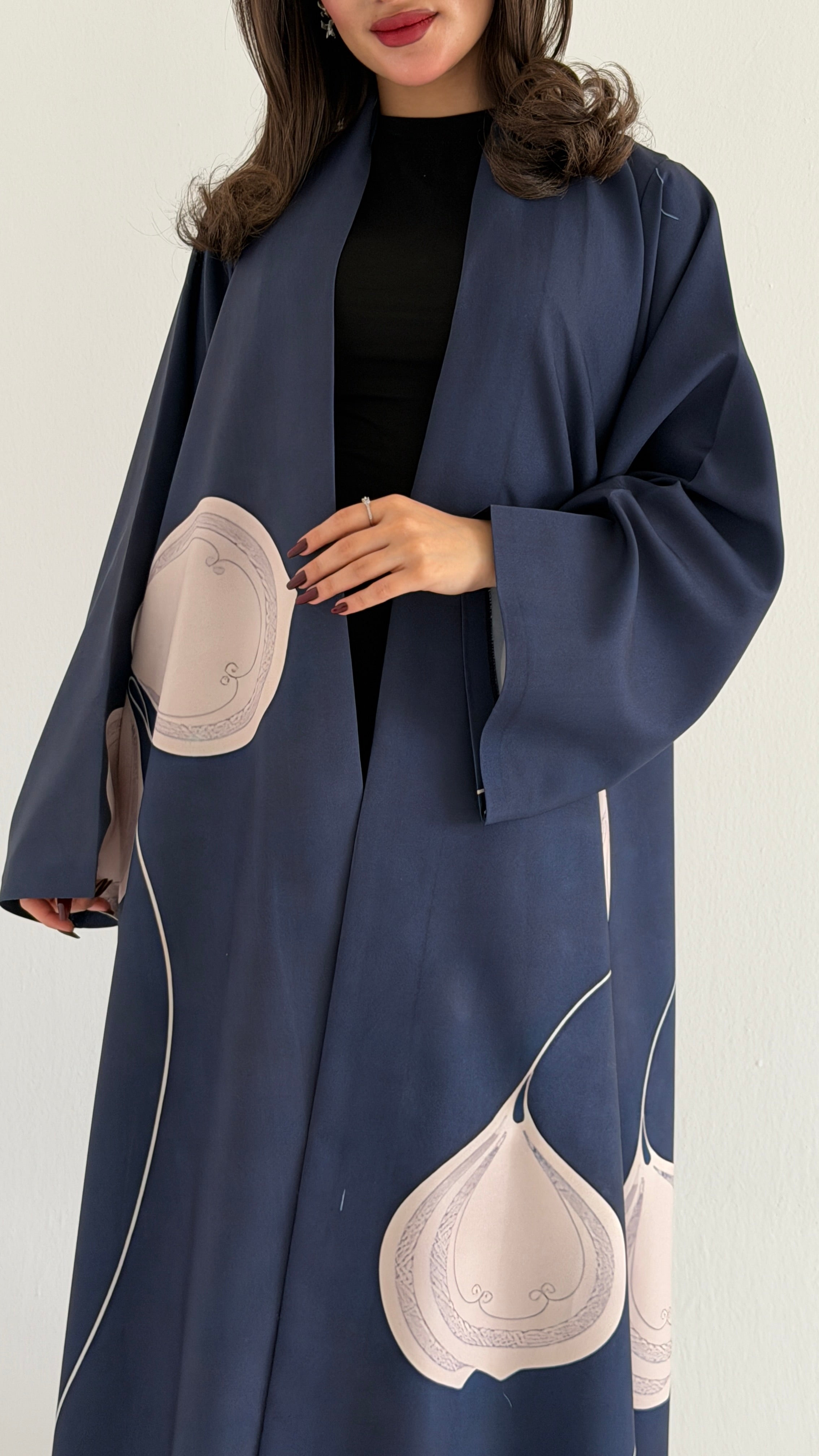 MWT1061 -عباية طباعة | Printed Abaya - Aya