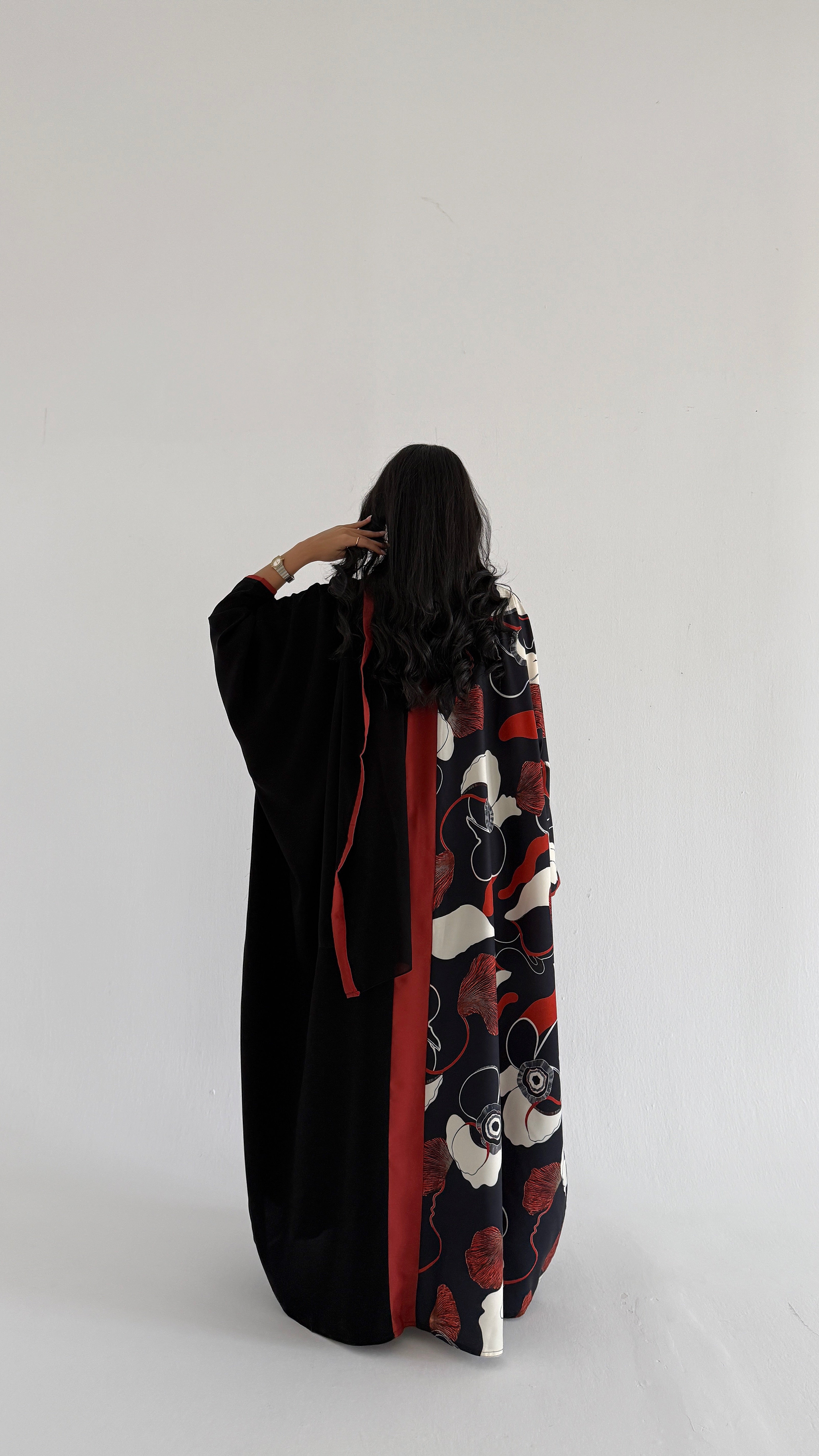 MWT1244 - Summer Printed Abaya |  عباية صيفية طباعة