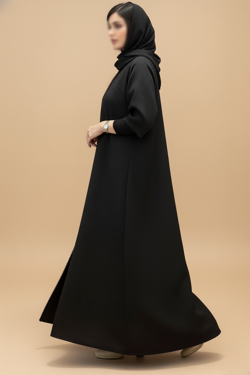 MWE903 - عباية جاكار نص كلوش