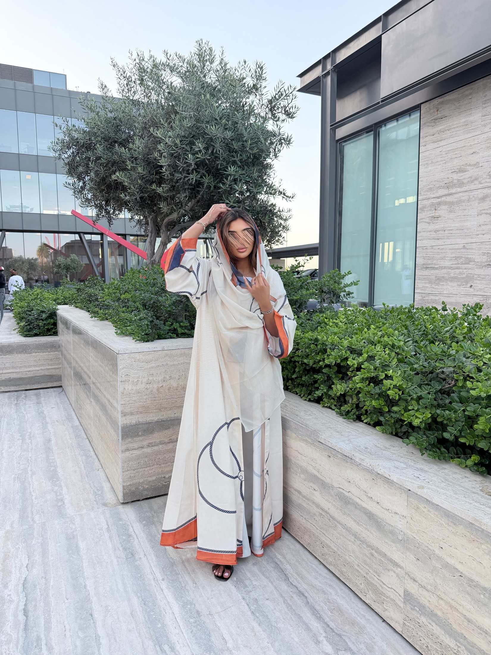MWT1133 - عباية طباعة | Printed Abaya - Aya