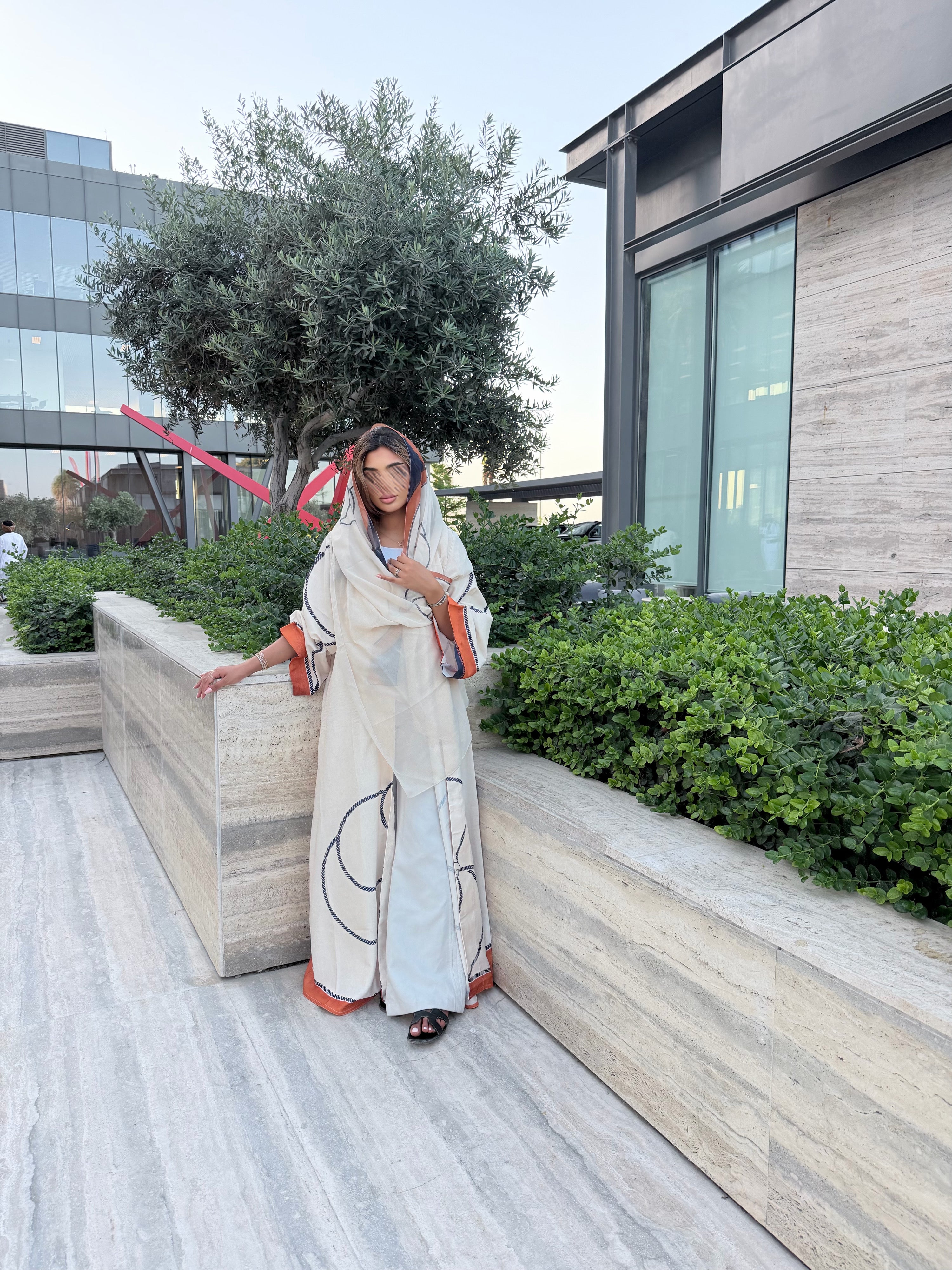 MWT1133 - عباية طباعة | Printed Abaya - Aya