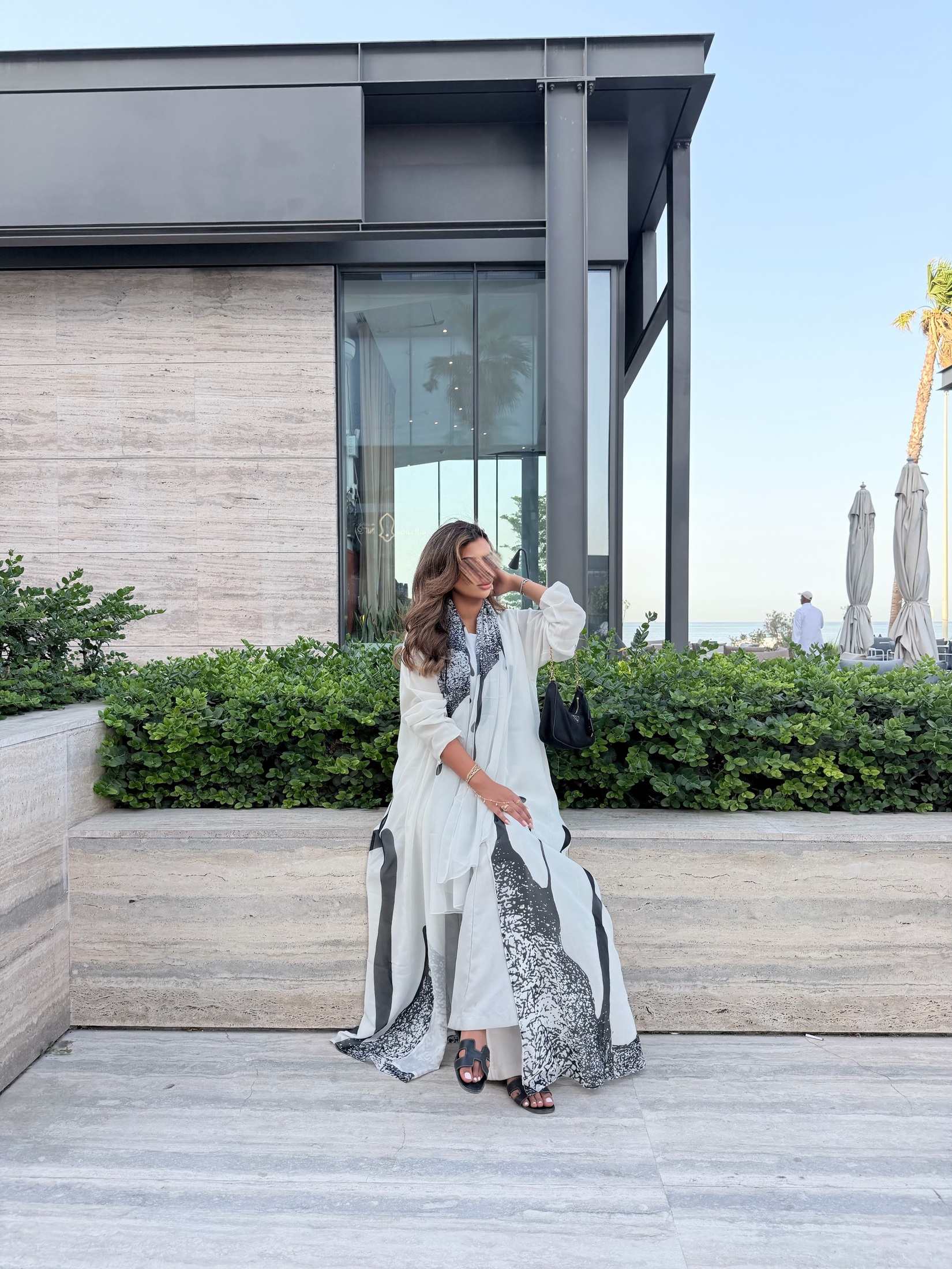MWT1143 - عباية طباعة | Printed Abaya - Aya