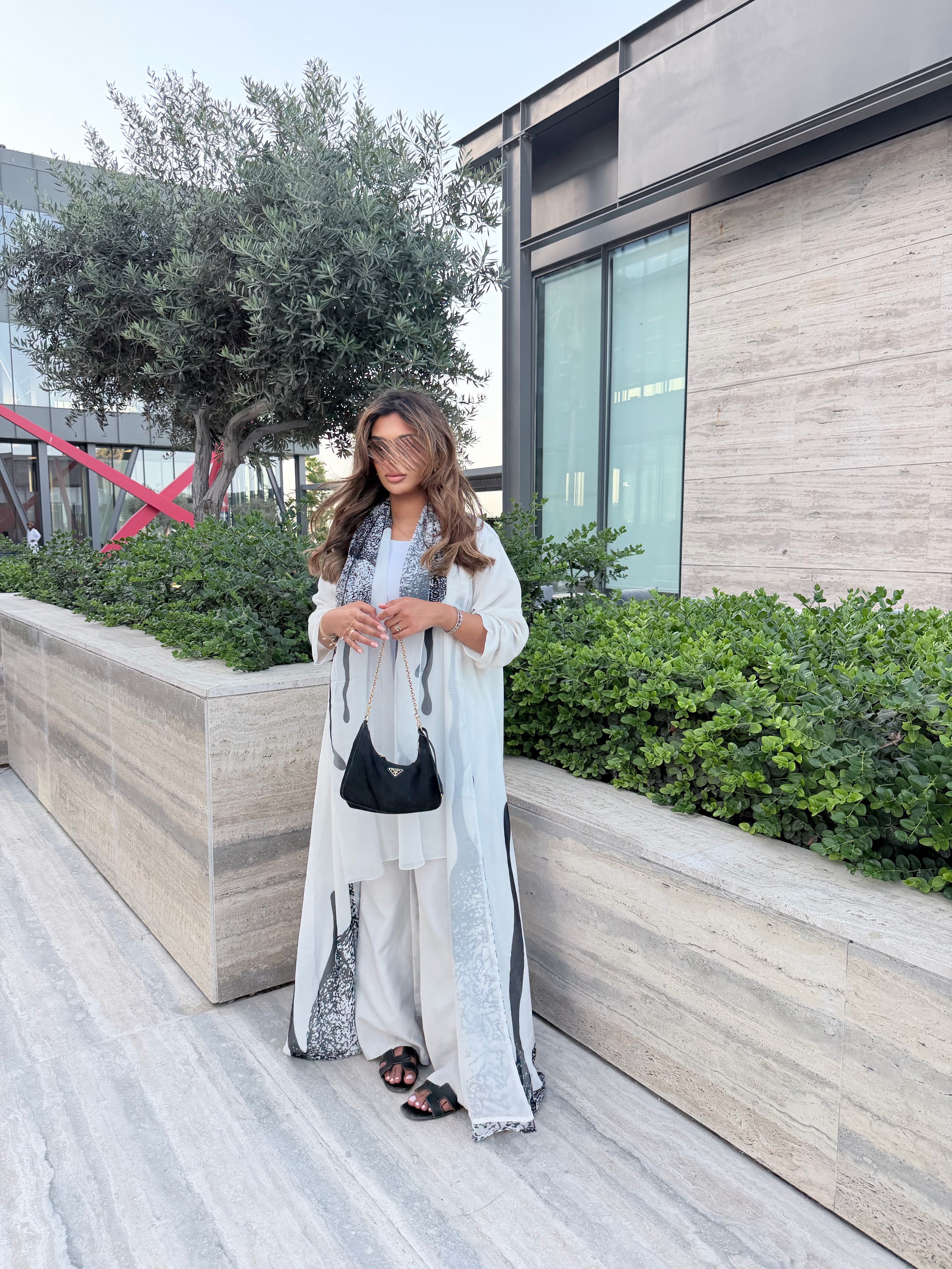 MWT1143 - عباية طباعة | Printed Abaya - Aya
