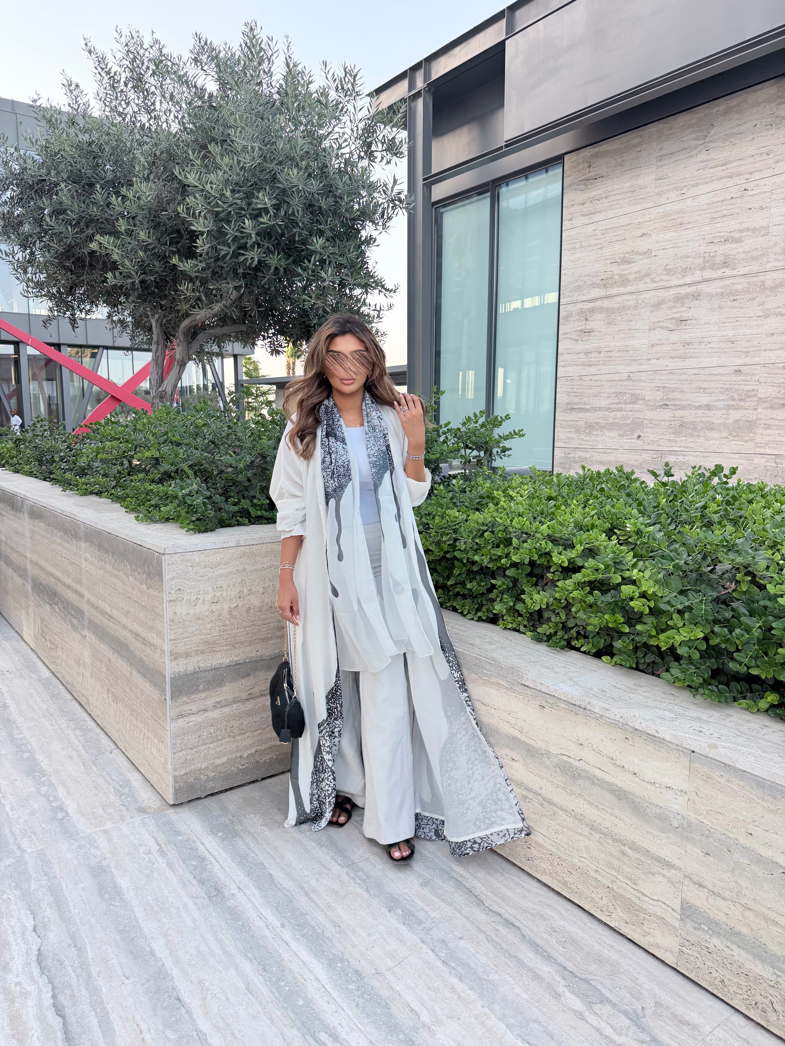 MWT1143 - عباية طباعة | Printed Abaya - Aya