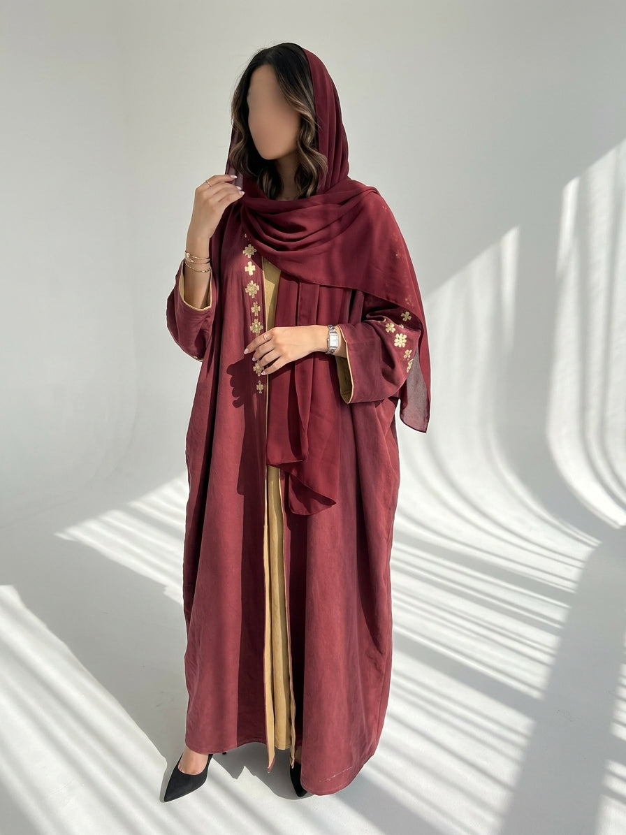MWT4037 - Burgundy Bloom - Aya