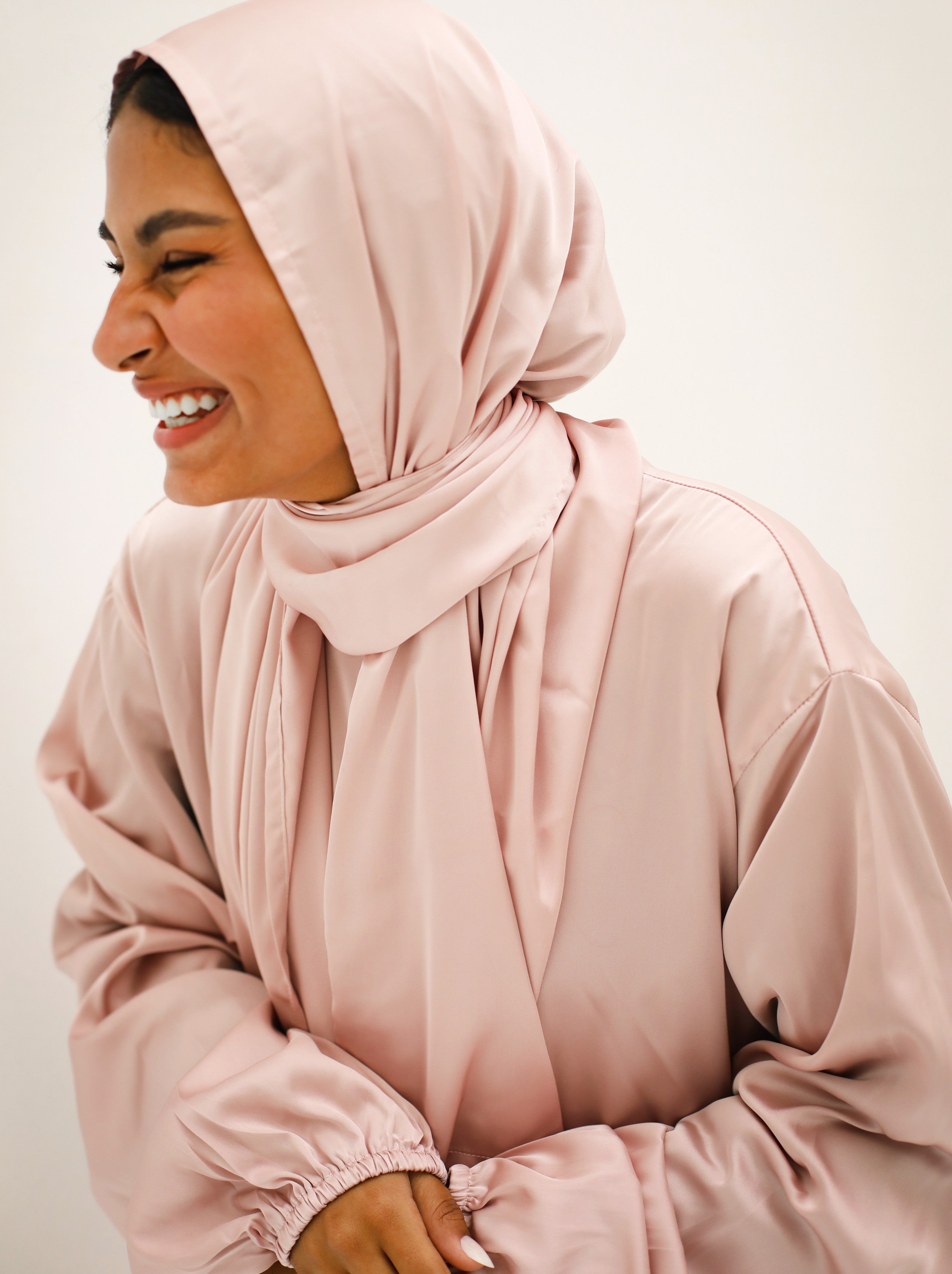 Plain Blush Pink Prayer Dress - Aya