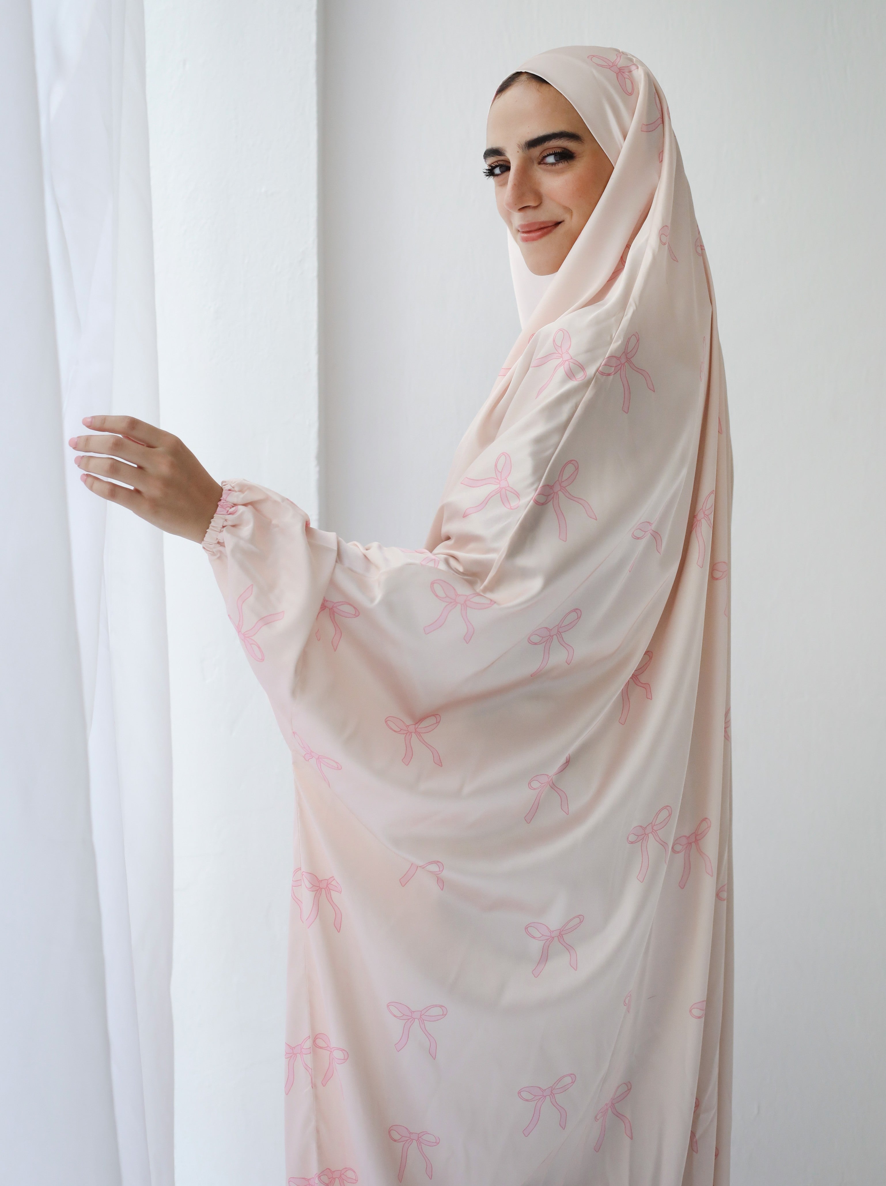 Rose Ties Slip On Khimar - Aya