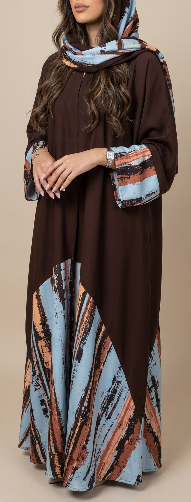 عباية طباعة | Printed Abaya - Image 2