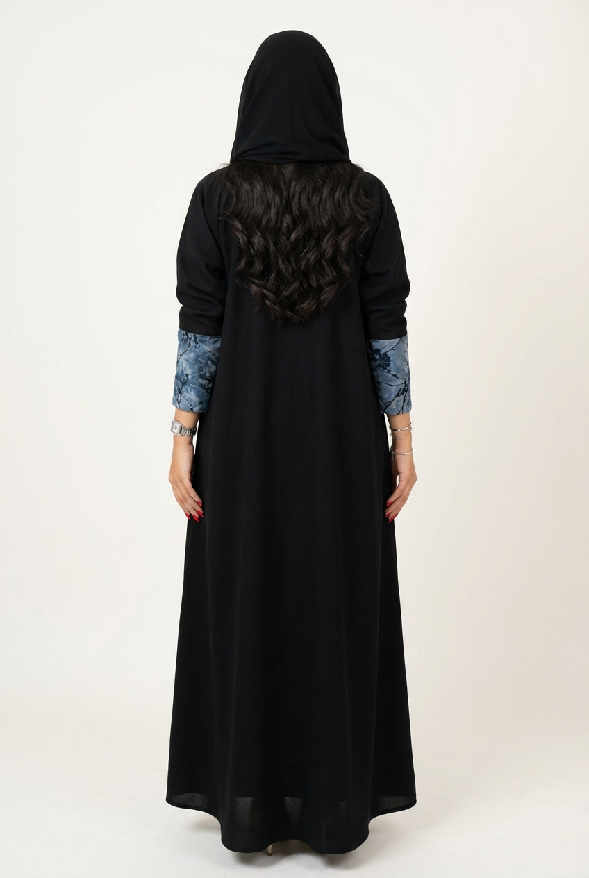 عباية اسود بتدخيلة بالامام - Image 4