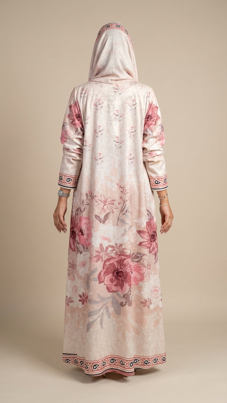 عباية طباعة | Printed Abaya	 - Image 4