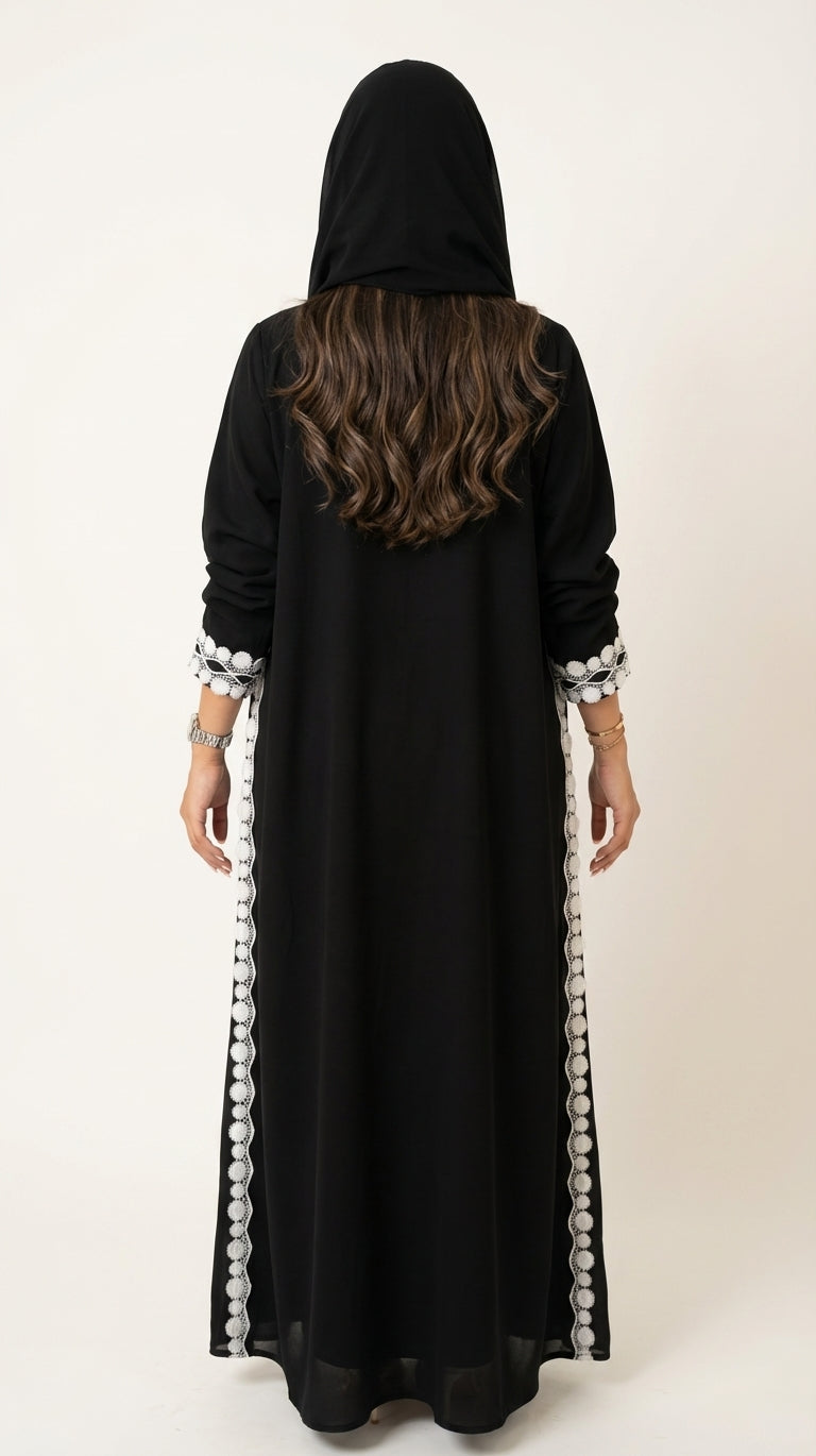 عباية بتدخيلة كلفة تطريز  - Image 5