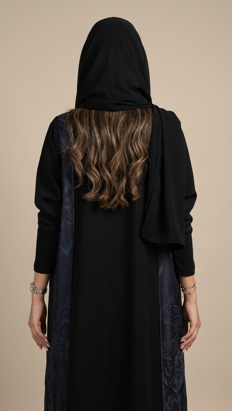 عباية حرير بتدخيلة جاكار - Image 4