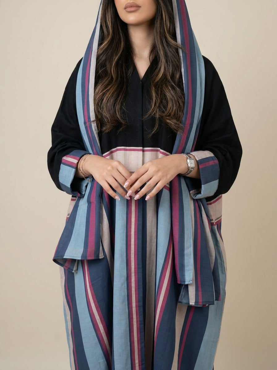 عباية طباعة | Printed Abaya	 - Image 3
