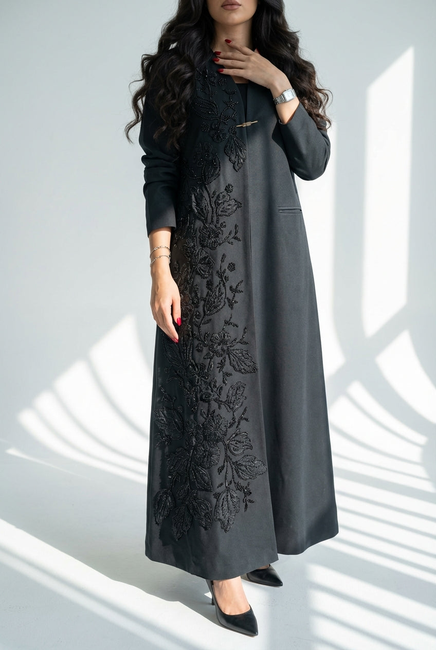 عباية بليزر بكلفة وردات - Image 1