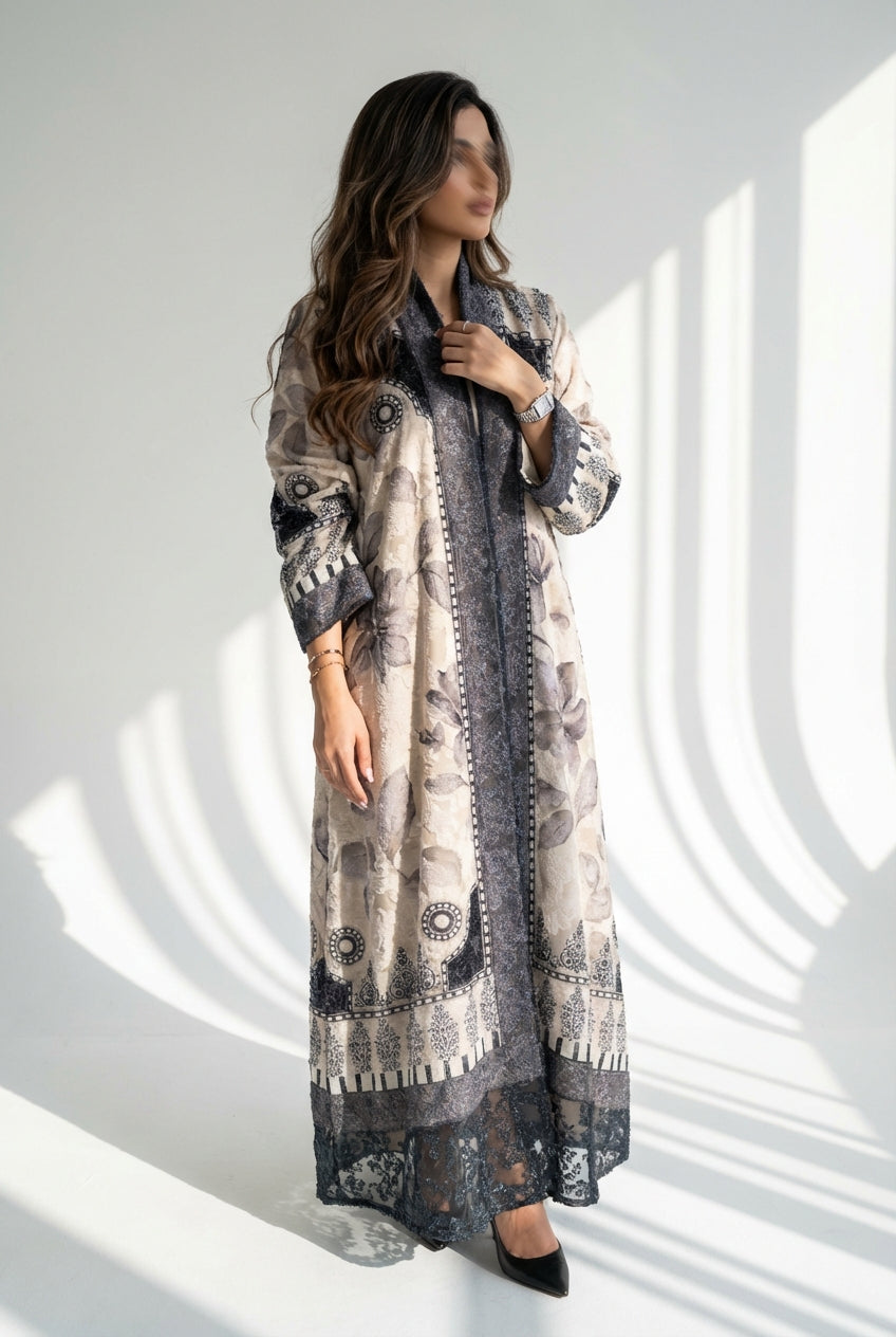 عباية طباعة | Printed Abaya - Image 1