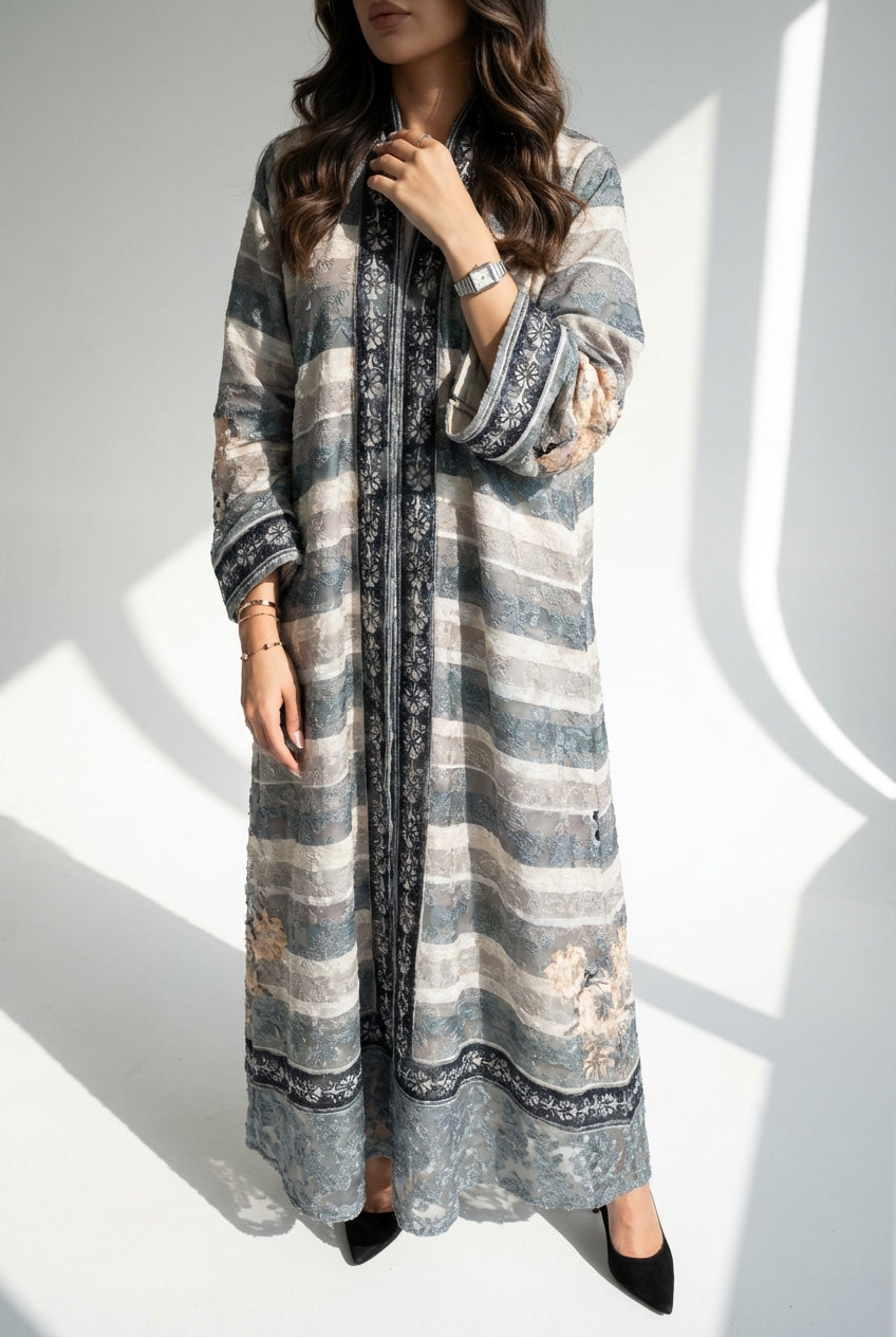عباية طباعة | Printed Abaya	 - Image 1