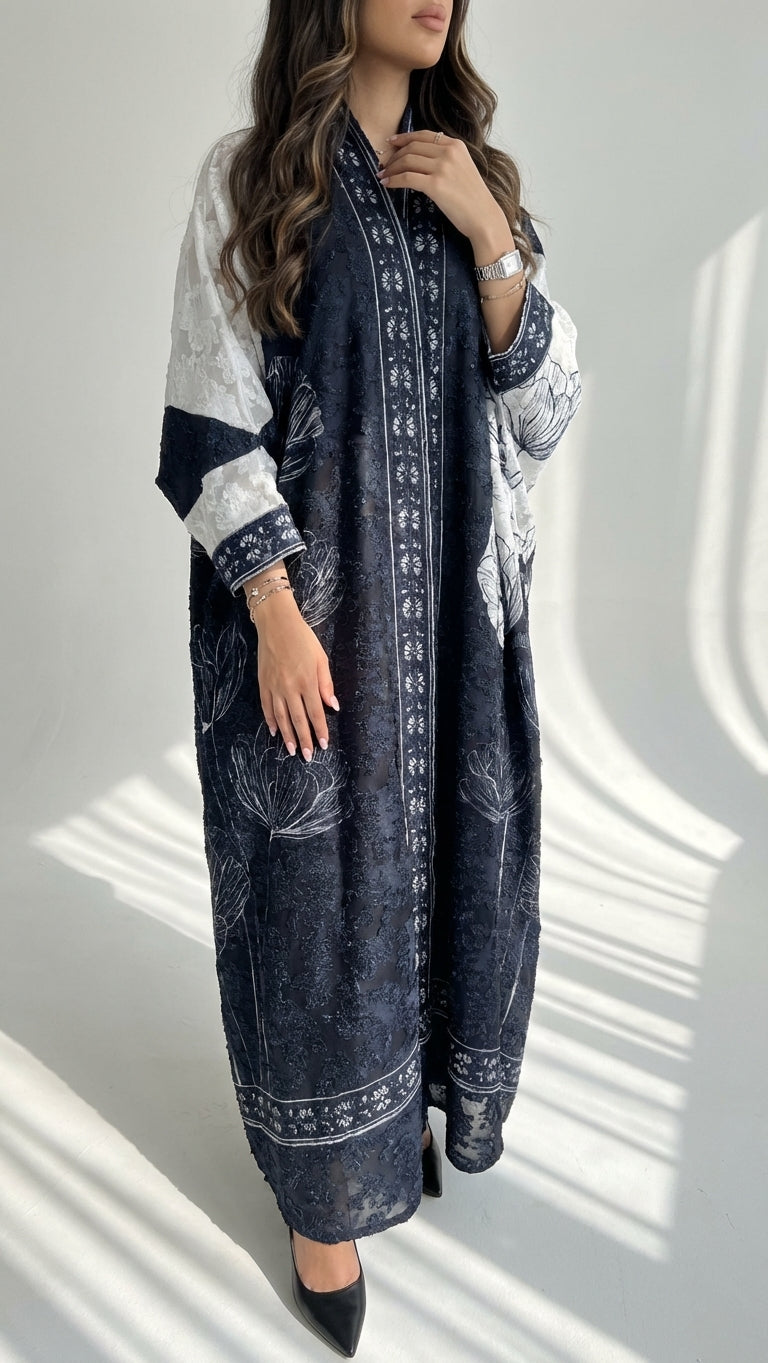 عباية طباعة | Printed Abaya	 - Image 1
