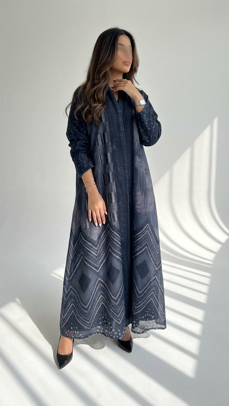 عباية طباعة | Printed Abaya - Image 1