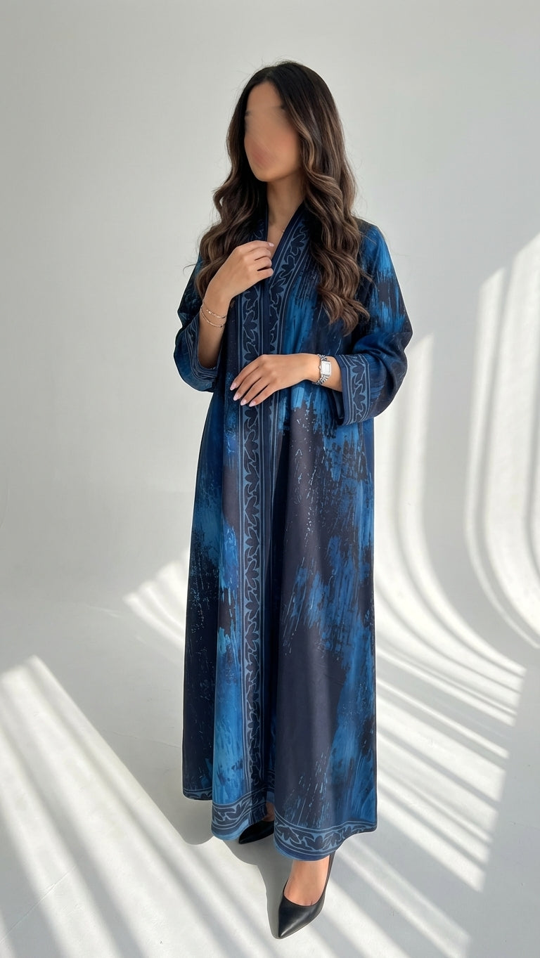 عباية طباعة | Printed Abaya - Image 1
