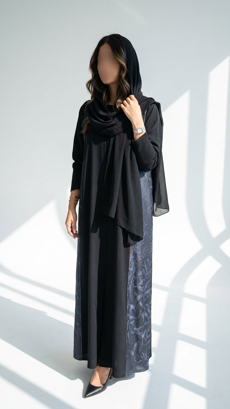عباية حرير بتدخيلة جاكار - Image 1