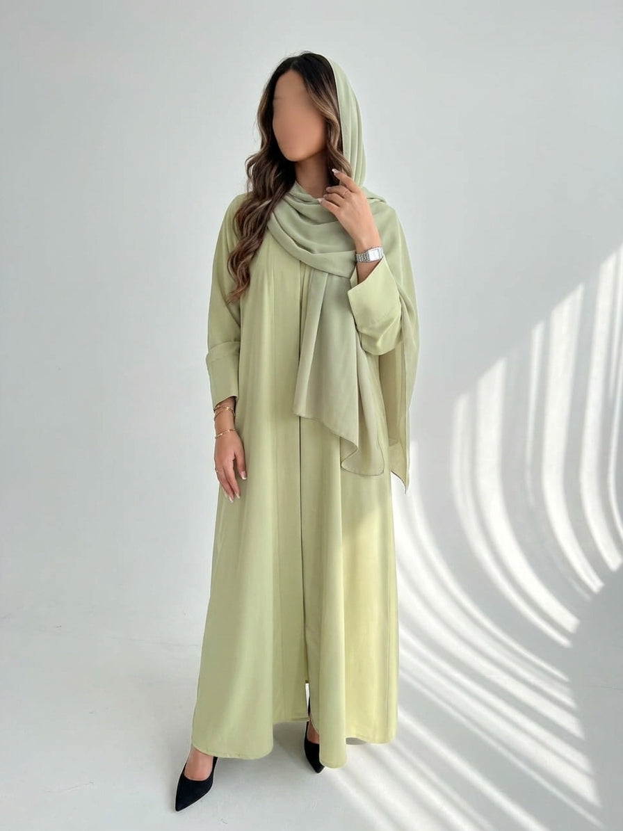 عباية كريب بيسك|Basic Crepe Abaya - Image 1