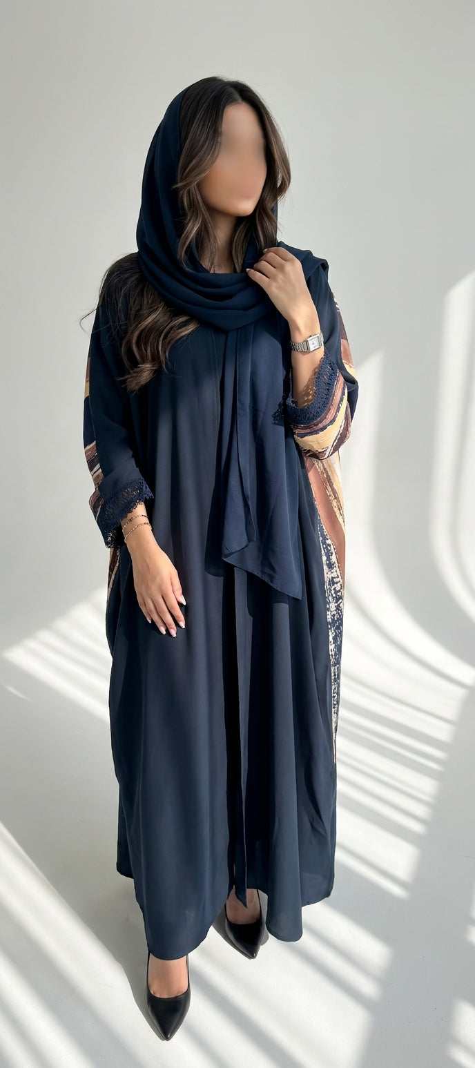 عباية طباعة | Printed Abaya	 - Image 1