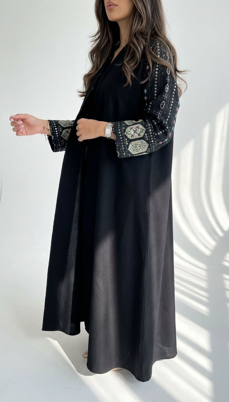 عباية اسود بتدخيله ركامة - Image 2