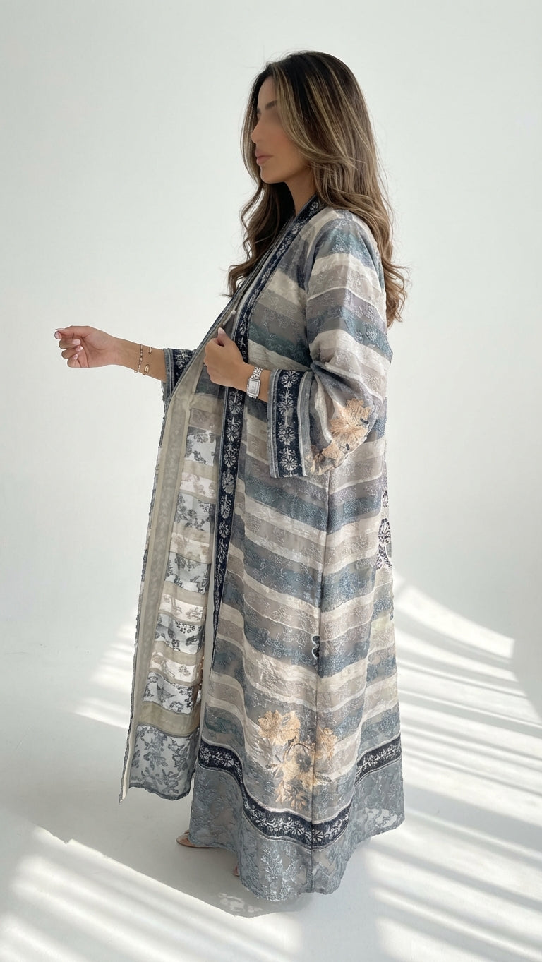 عباية طباعة | Printed Abaya	 - Image 2