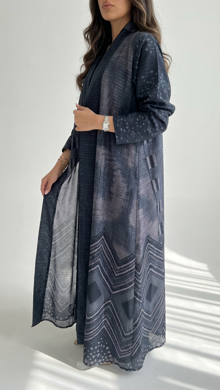 عباية طباعة | Printed Abaya - Image 2
