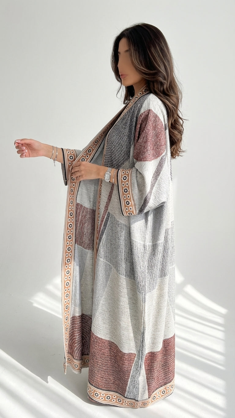 عباية طباعة | Printed Abaya	 - Image 3