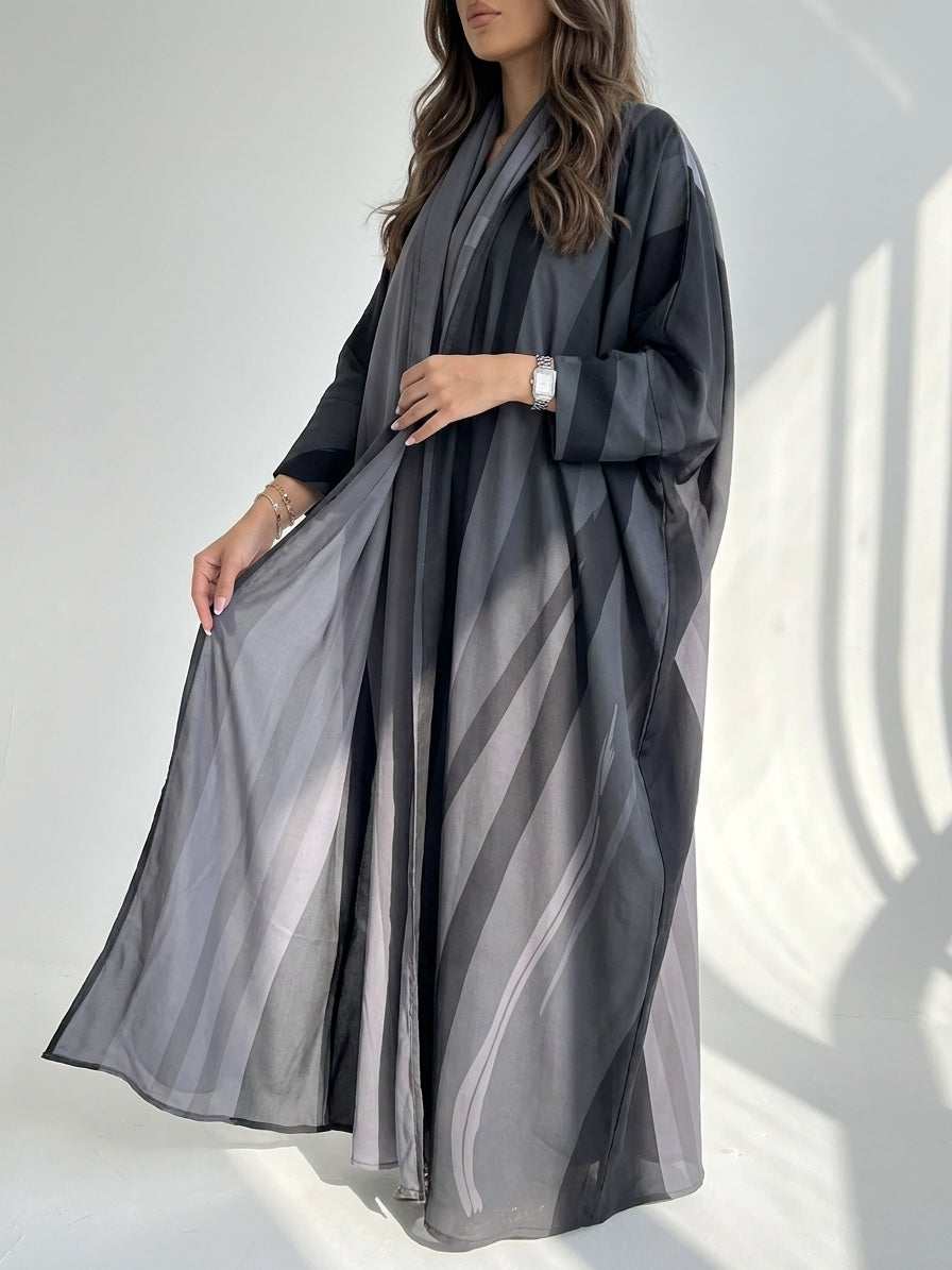 عباية طباعة | Printed Abaya - Image 2