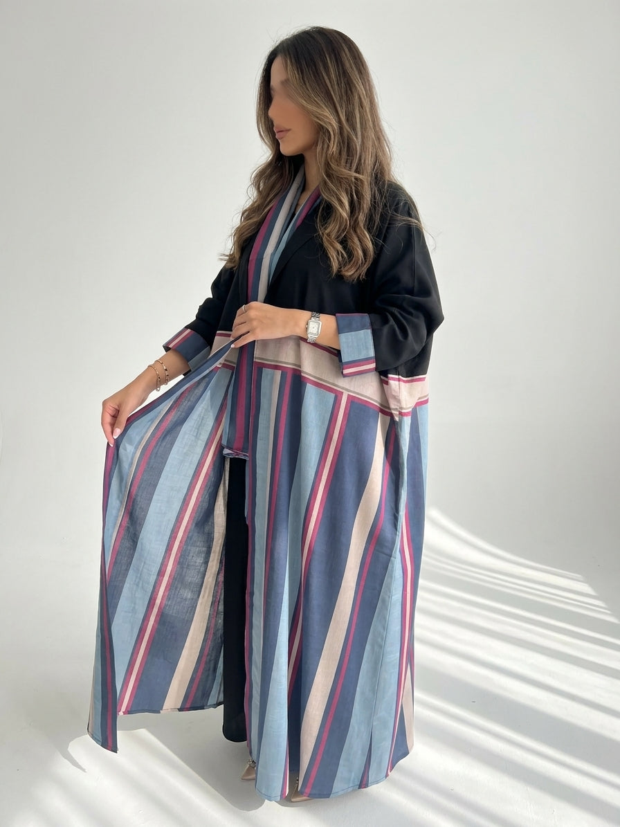 عباية طباعة | Printed Abaya	 - Image 2