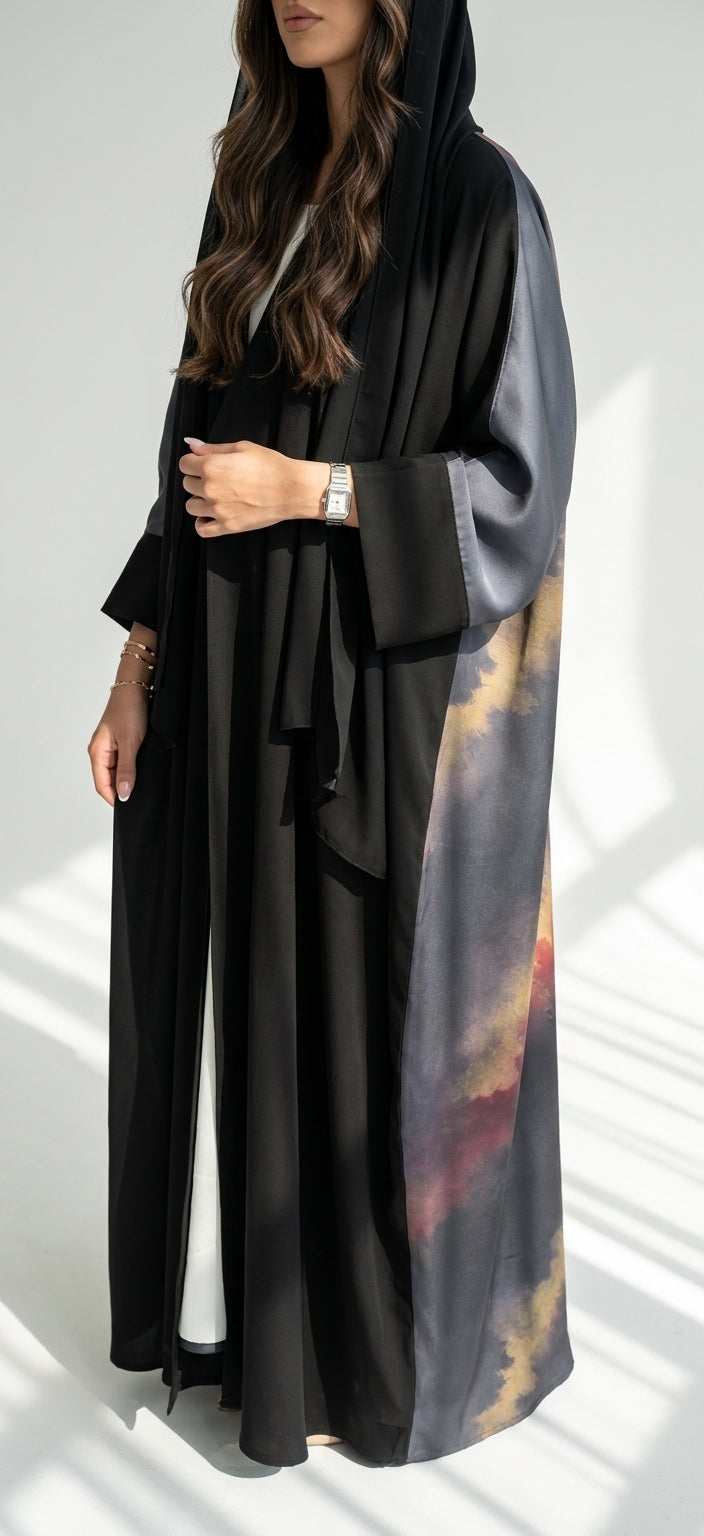 عباية طباعة | Printed Abaya - Image 1