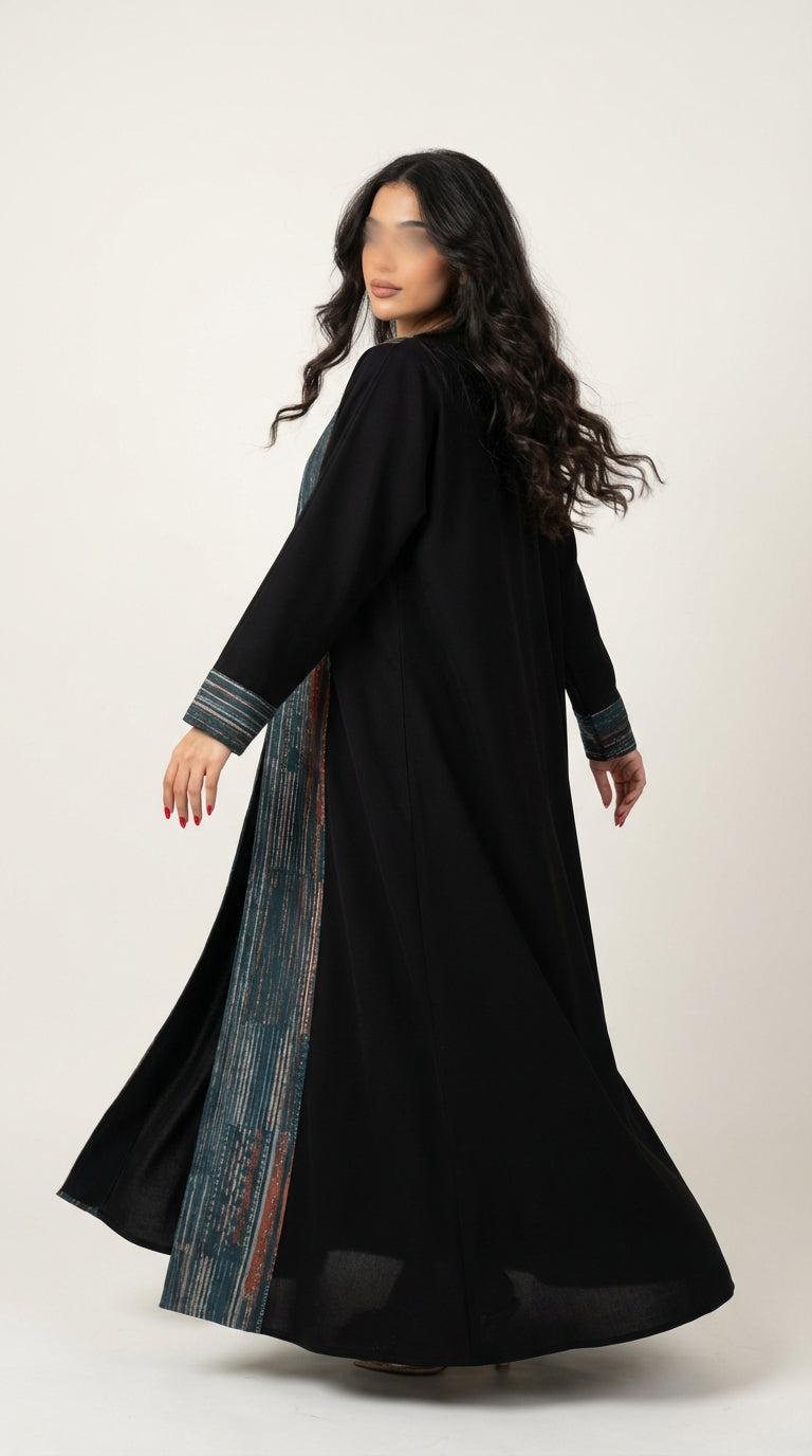 عباية اسود بتدخيله لنن طباعة - Image 3
