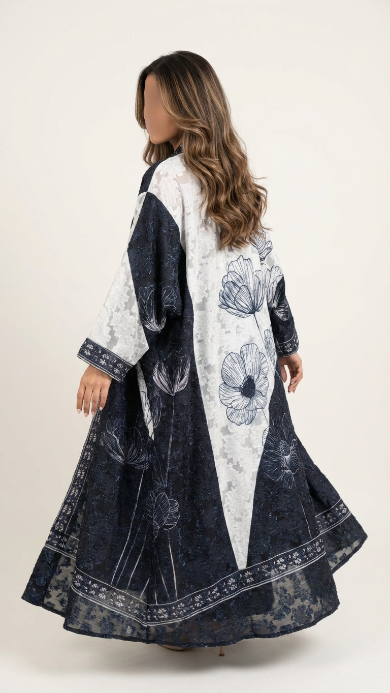 عباية طباعة | Printed Abaya	 - Image 3