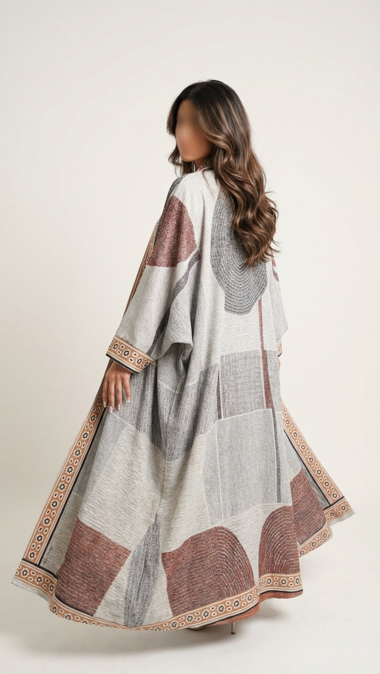 عباية طباعة | Printed Abaya	 - Image 2